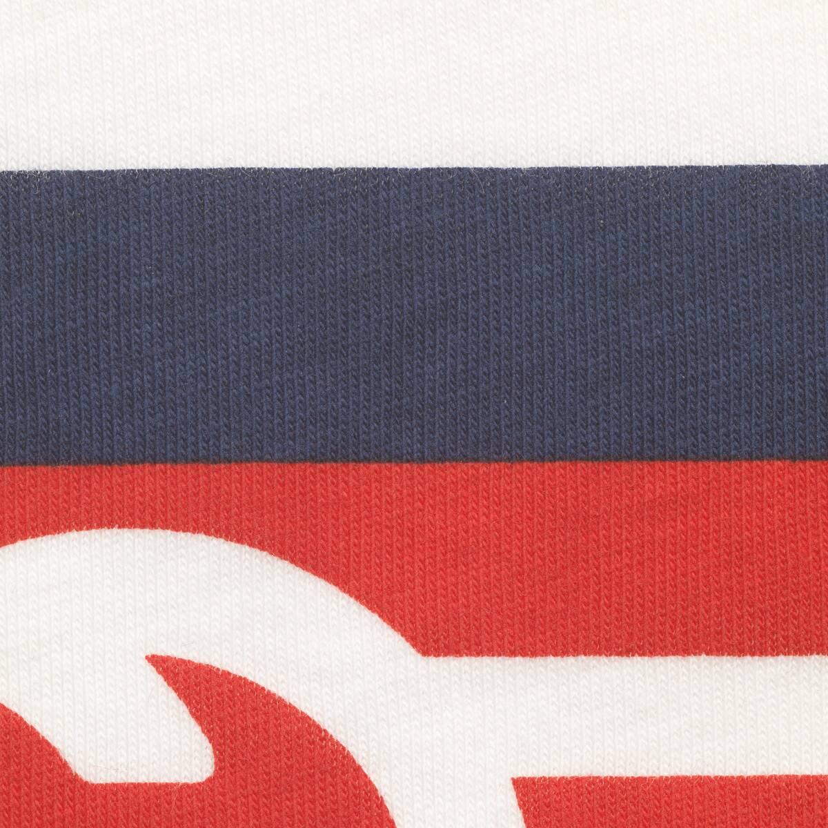 Boys & Girls White Stripe Cotton T-Shirt
