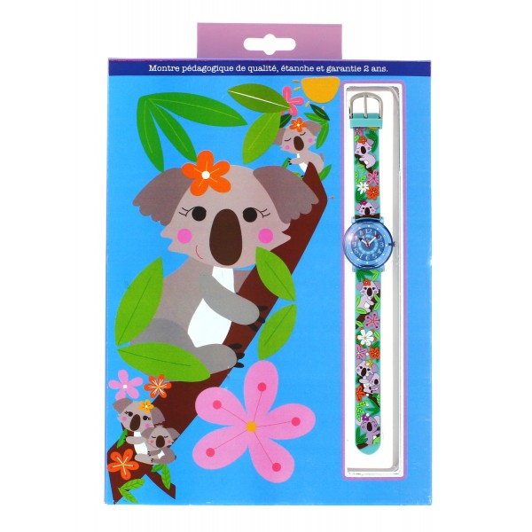Montre Enfant Koala Vert Clair (6-9 ans)
