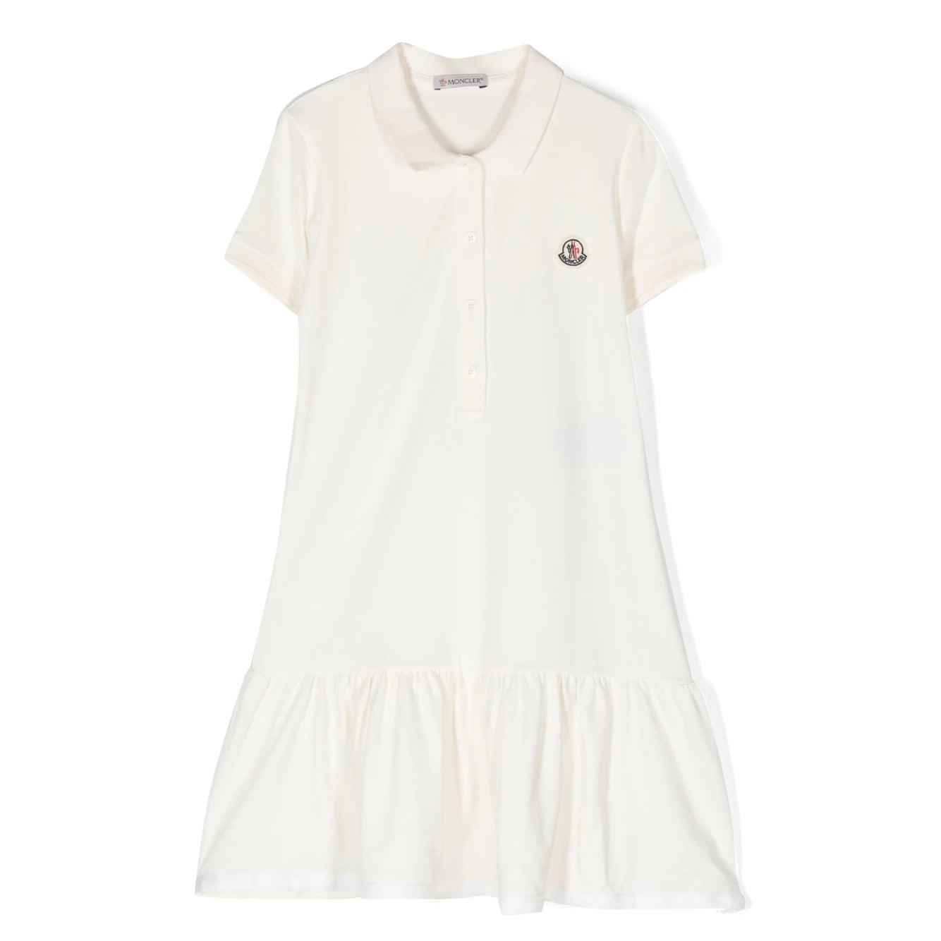 Girls White Cotton Dress