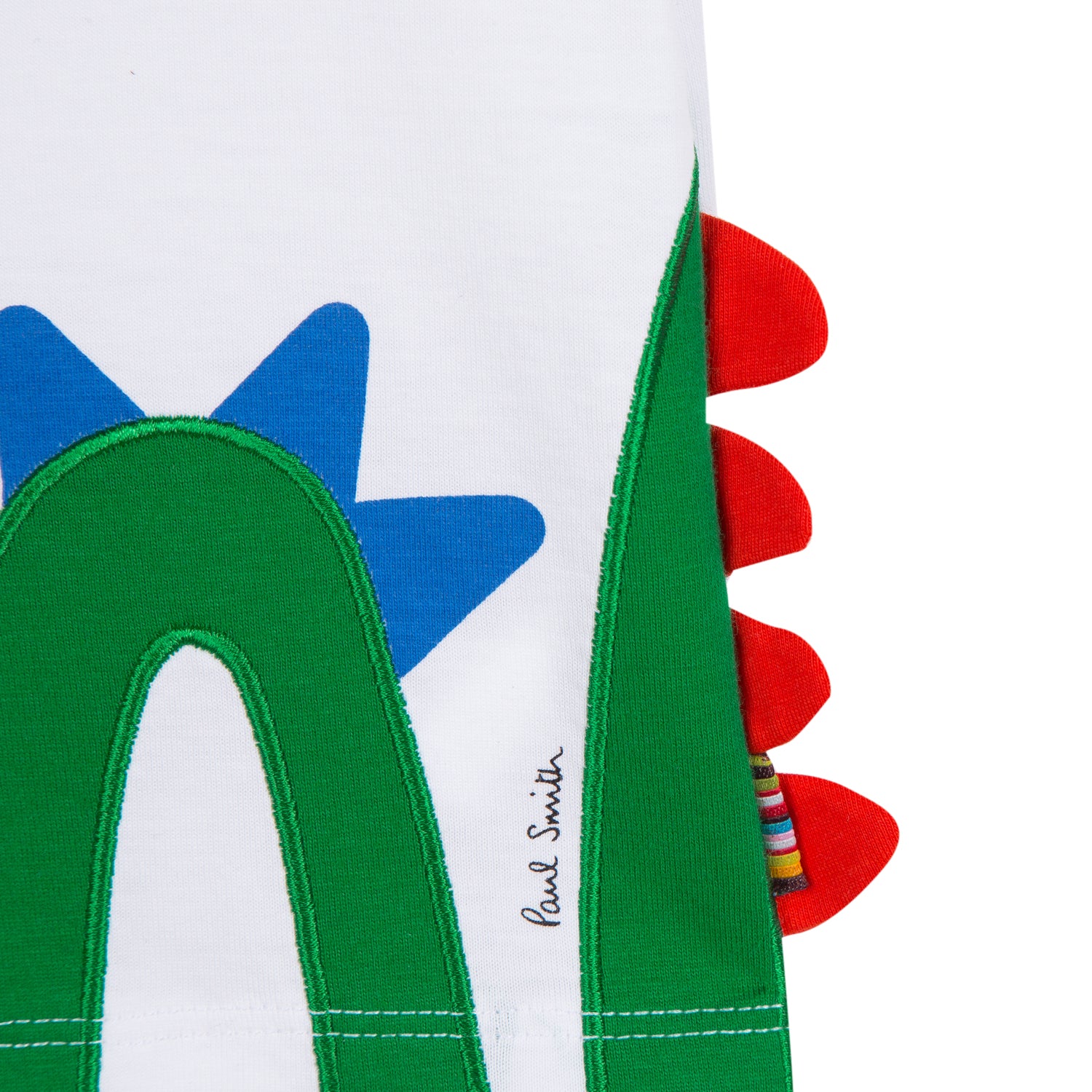 Baby Boys White Snake Cotton T-shirt