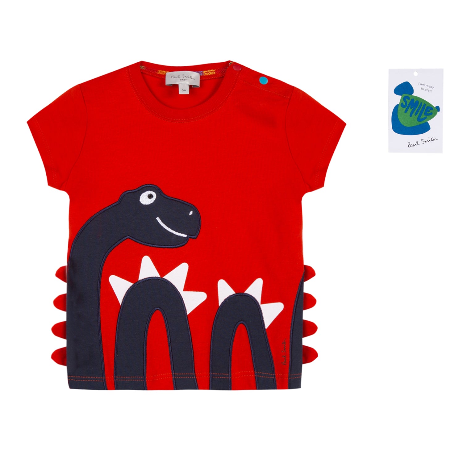 Baby Boys Red Snake Cotton T-shirt