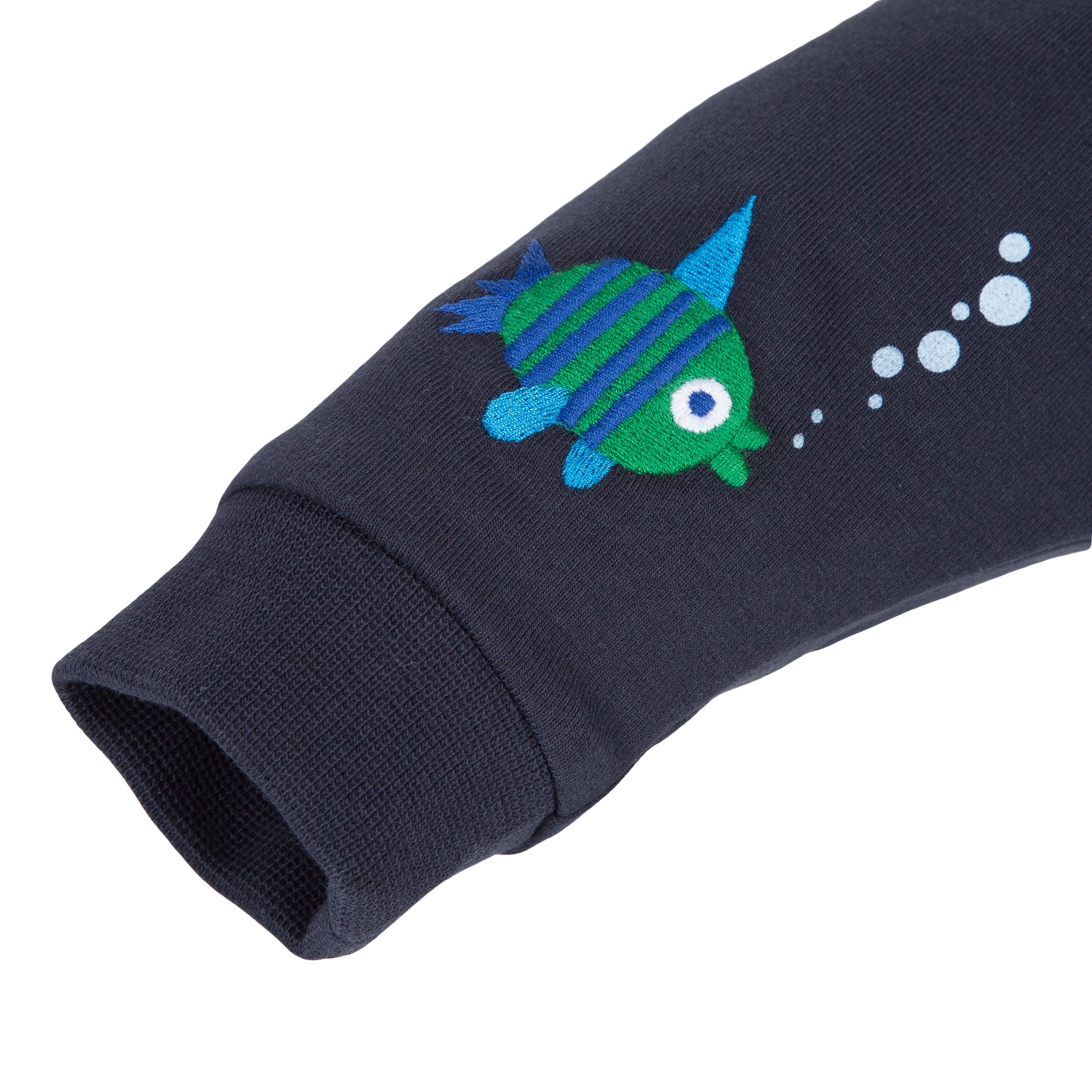 Baby Boys Dark Blue Cotton Trousers