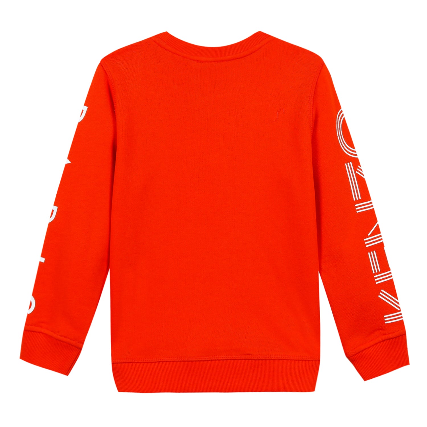Boys Vivid Orange Cotton Sweatshirt