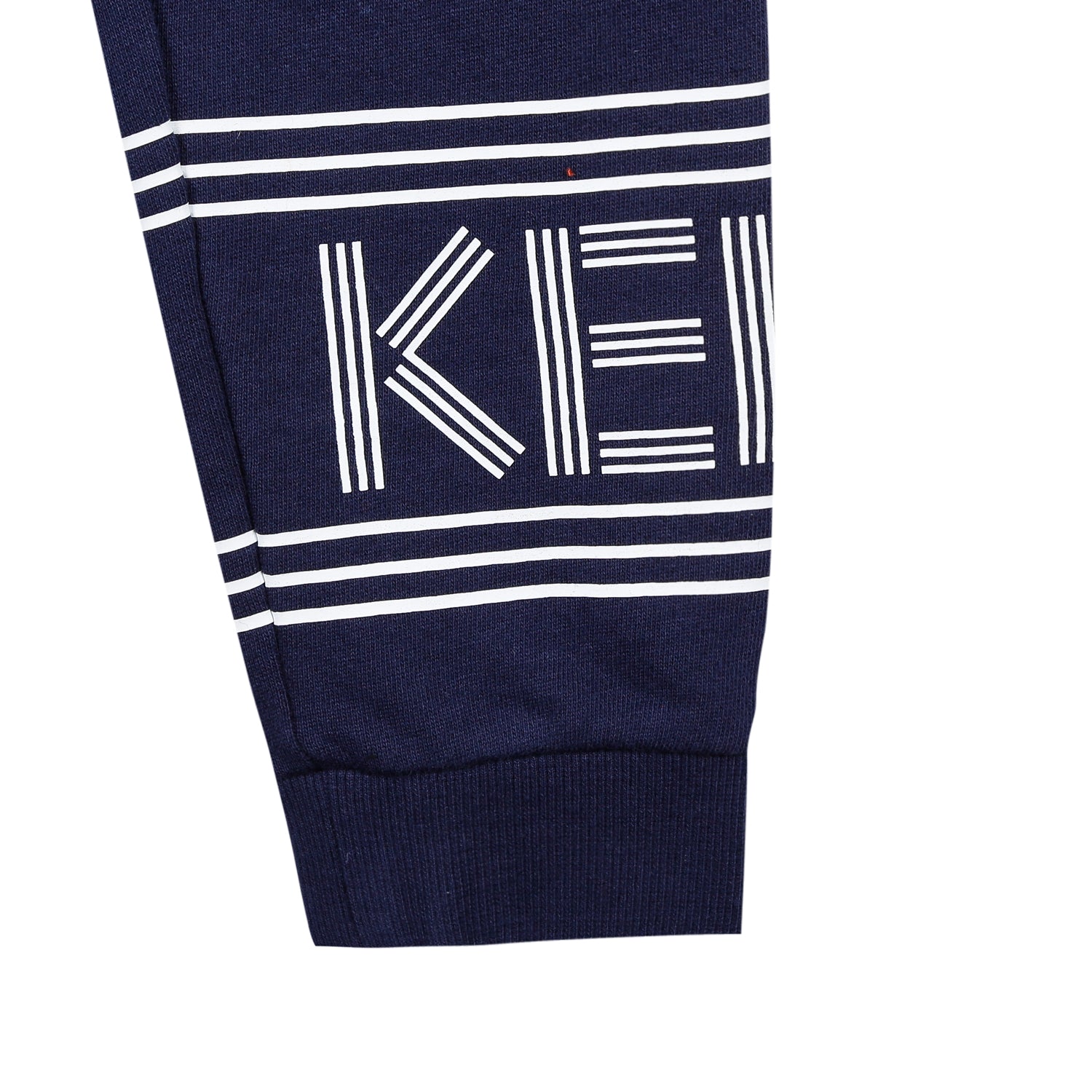 Boys Navy Logo Cotton Trousers