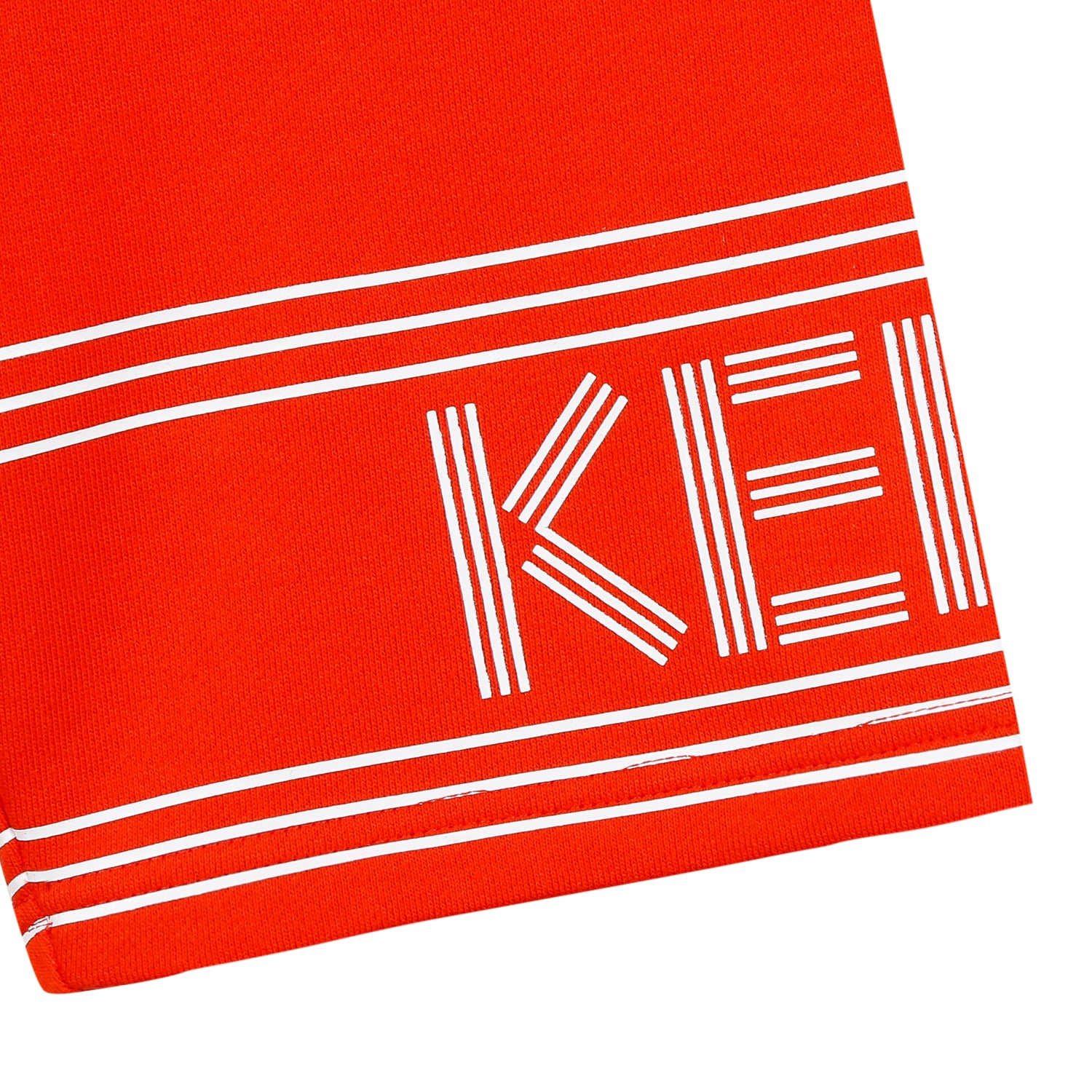 Boys Vivid Orange Logo Cotton Shorts