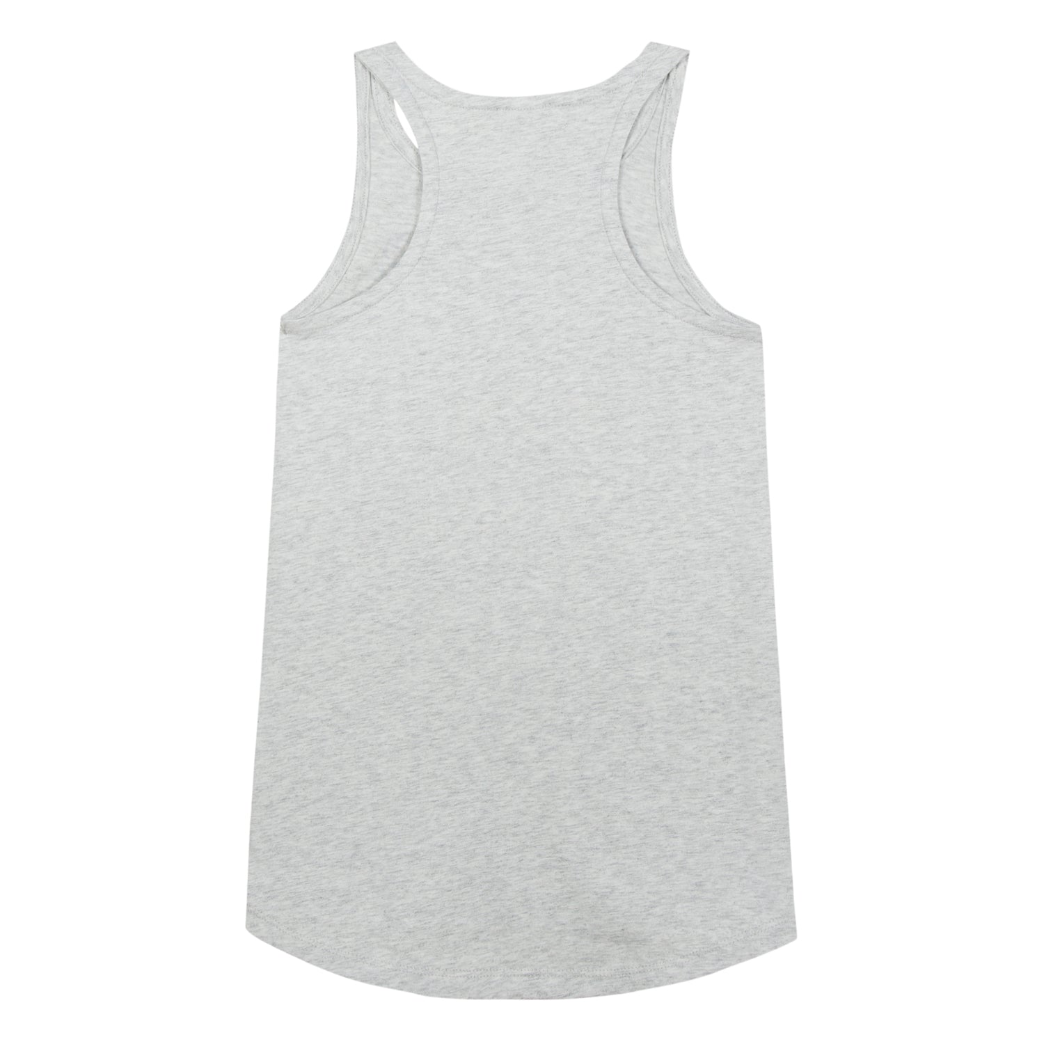 Girls Light Marl Grey Cotton Dress