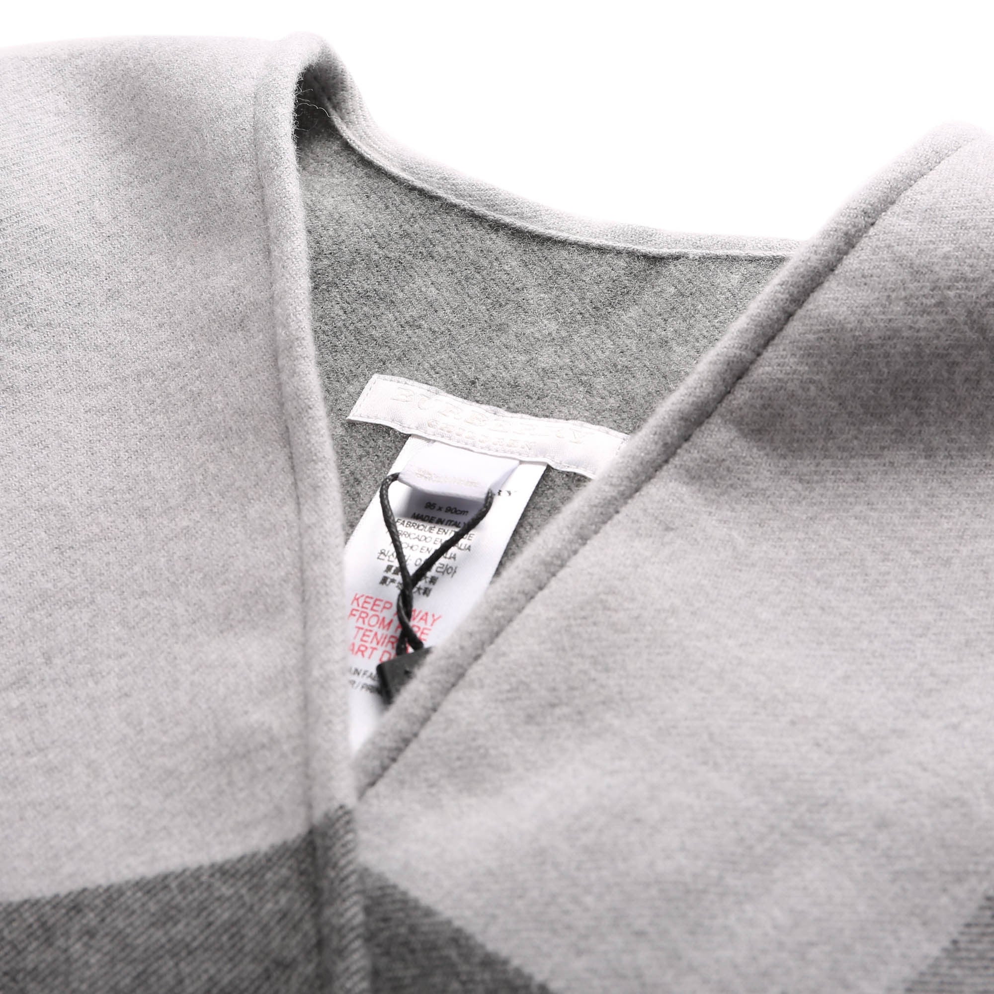 Girls Pale Grey Wool Shawls - CÉMAROSE | Children's Fashion Store - 2
