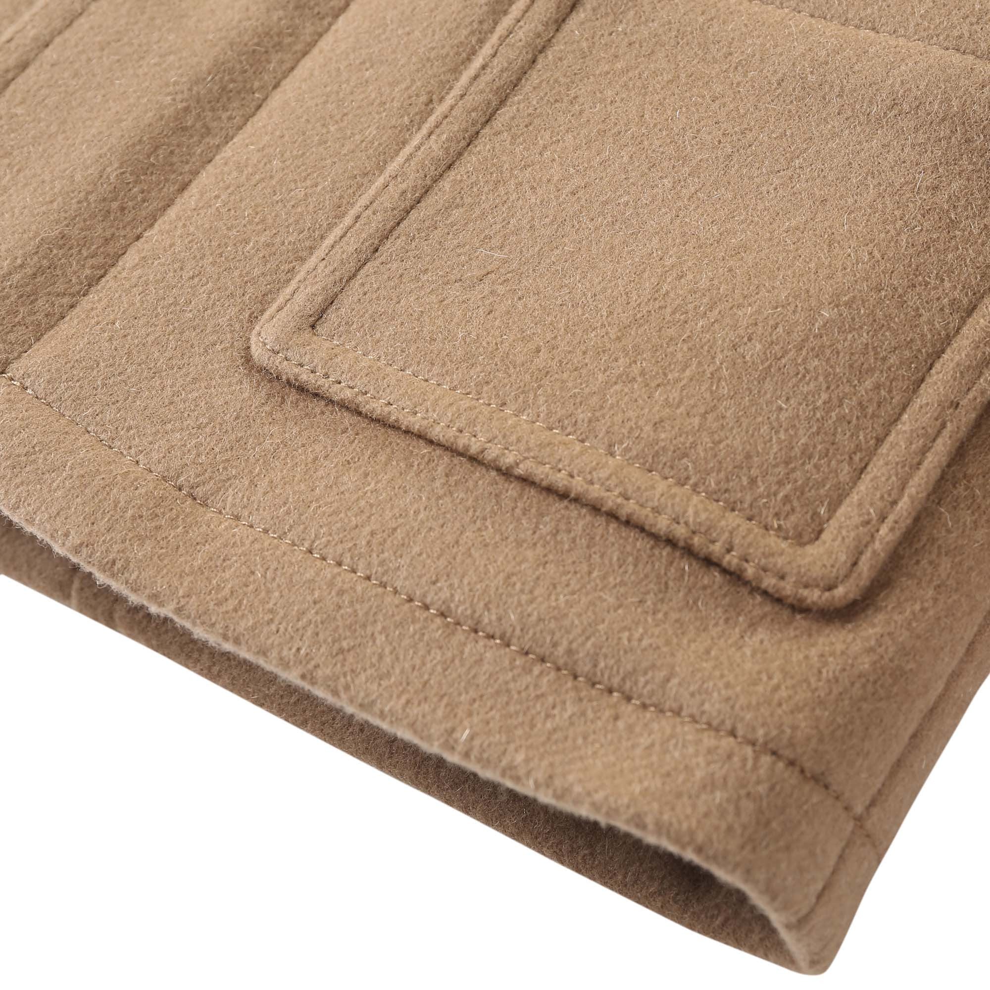 Baby Boys Beige Wool Hooded Duffle Coat - CÉMAROSE | Children's Fashion Store - 4