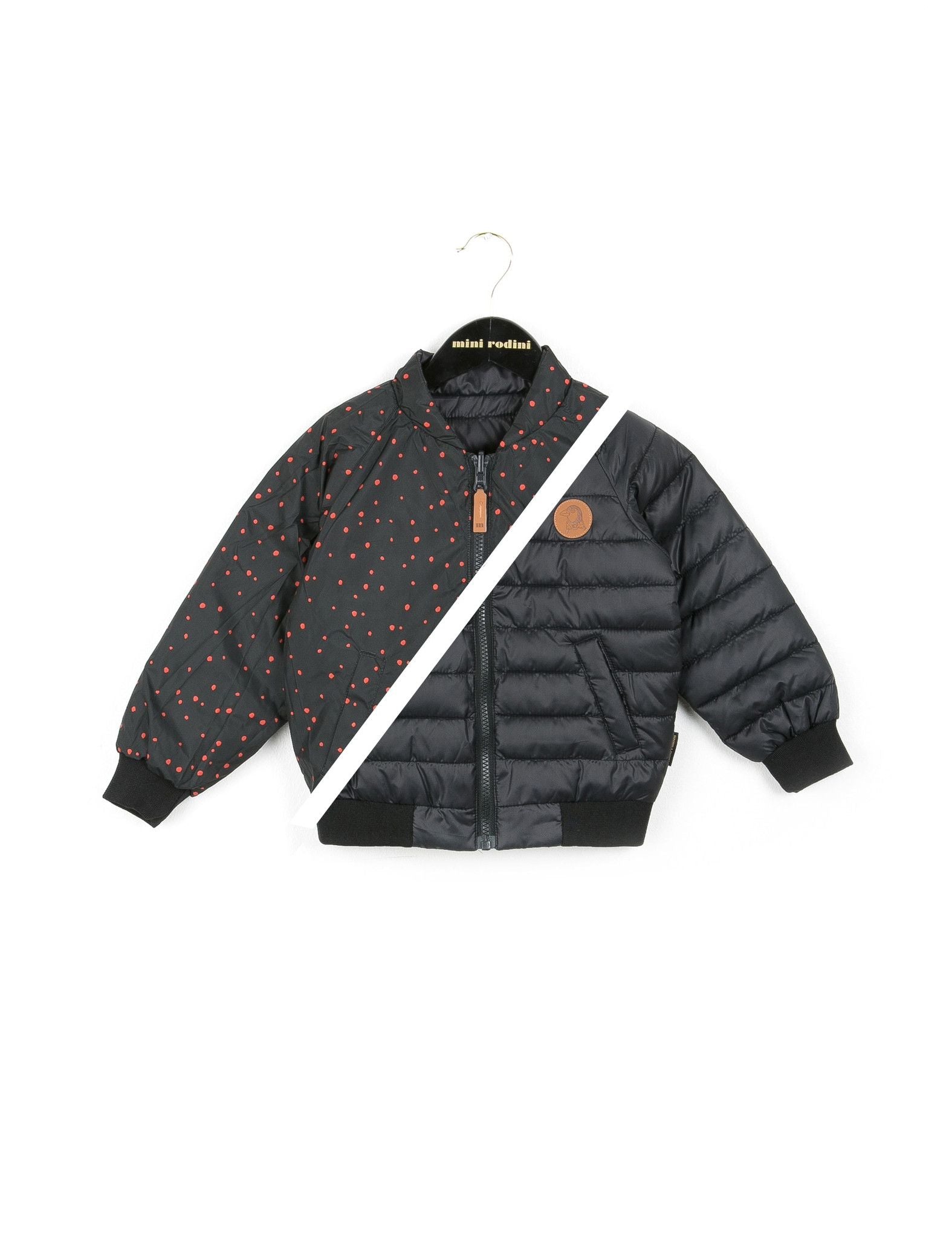 Baby Black Reversible  Puff Jacket - CÉMAROSE | Children's Fashion Store - 1