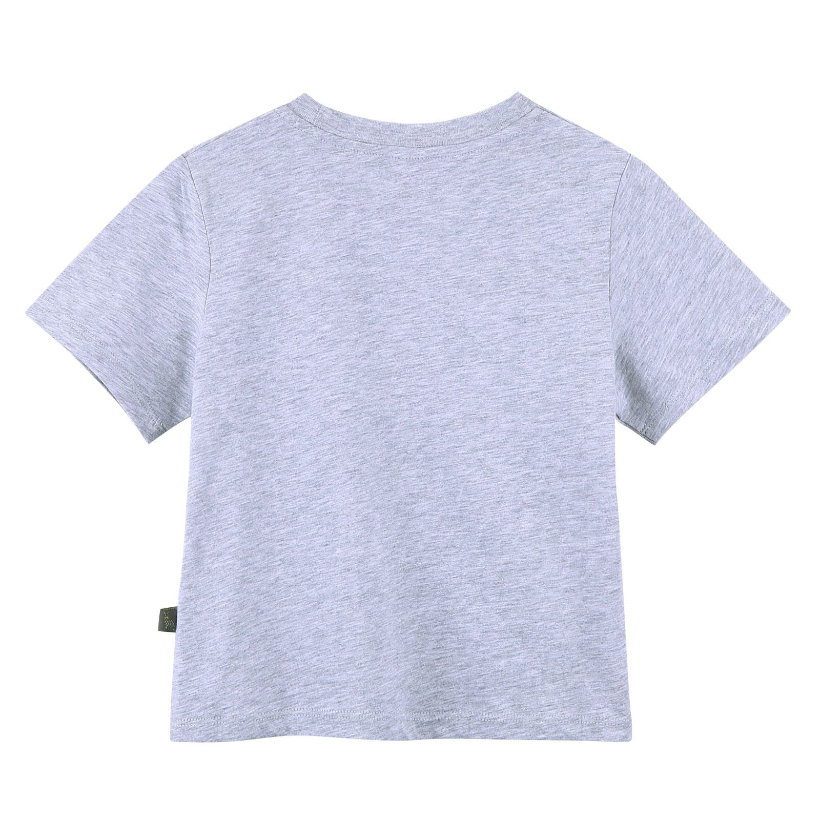 Boys Grey Cotton Colorful  Yeti Printed T-Shirt - CÉMAROSE | Children's Fashion Store - 2