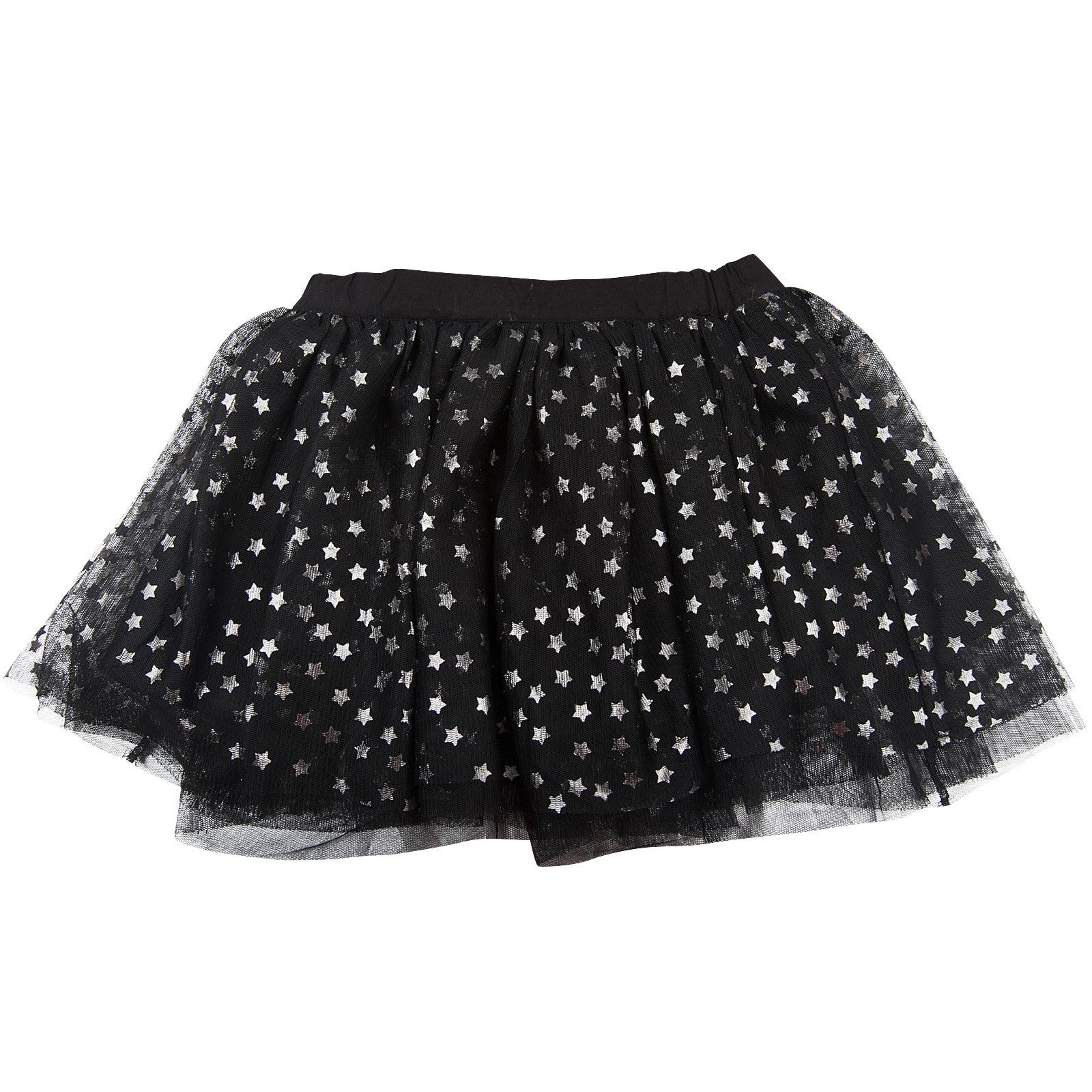 Honey Girls Black Tulle Skirt With Silver Stars - CÉMAROSE | Children's Fashion Store - 1