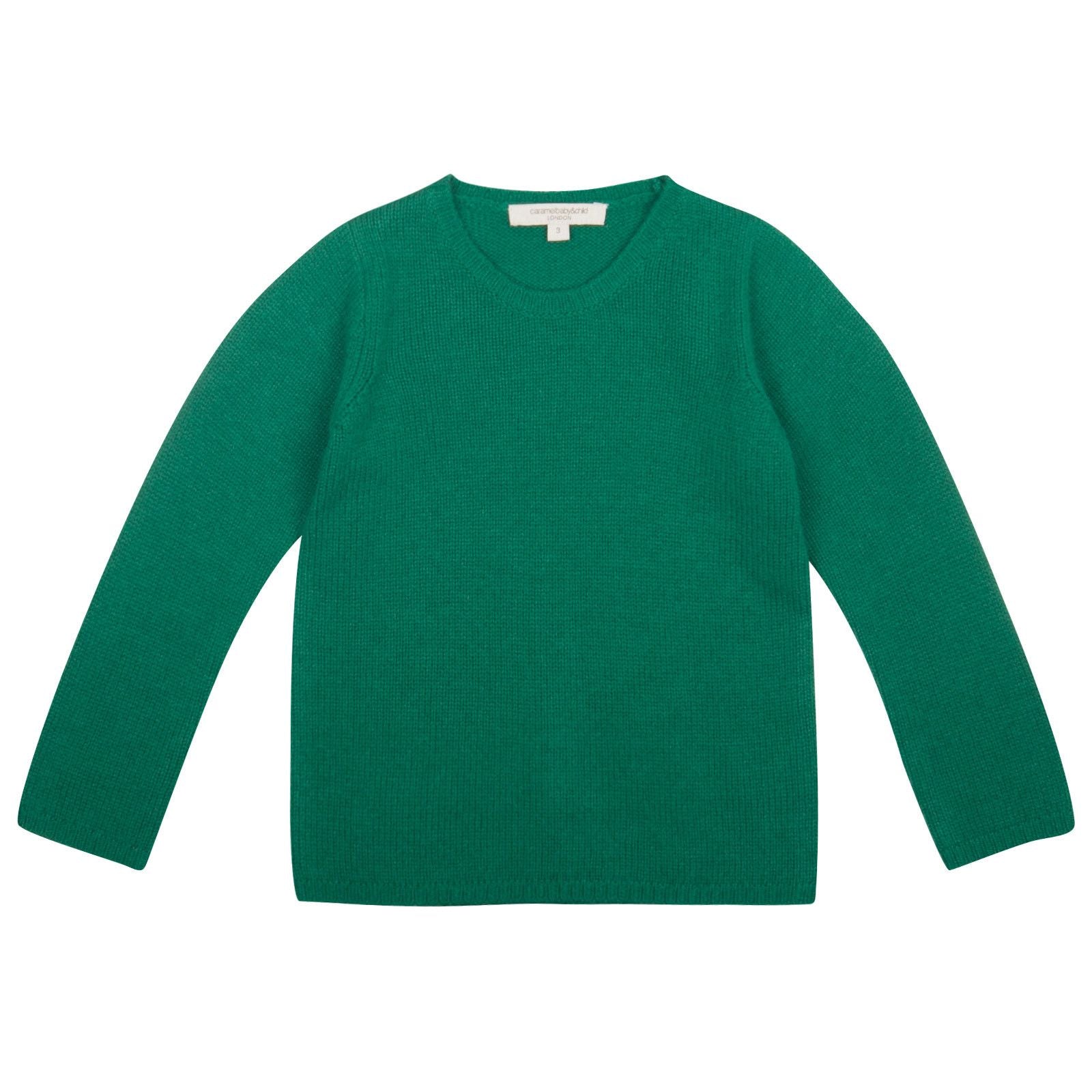 Boys Green Knitted Wool Greenwood Sweater - CÉMAROSE | Children's Fashion Store - 1