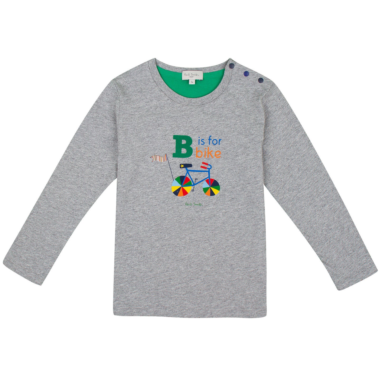 Baby Boys Grey Multicolor Bike Printed T-Shirt - CÉMAROSE | Children's Fashion Store - 1