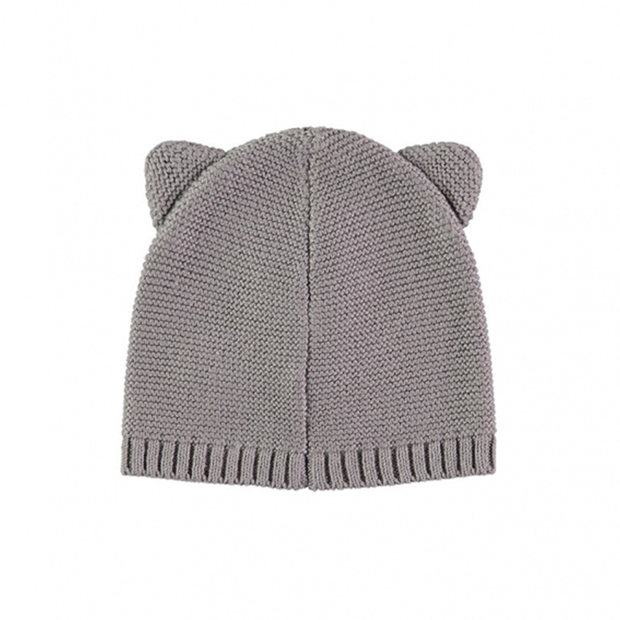 Chapeau en coton gris cendré pour bébé
