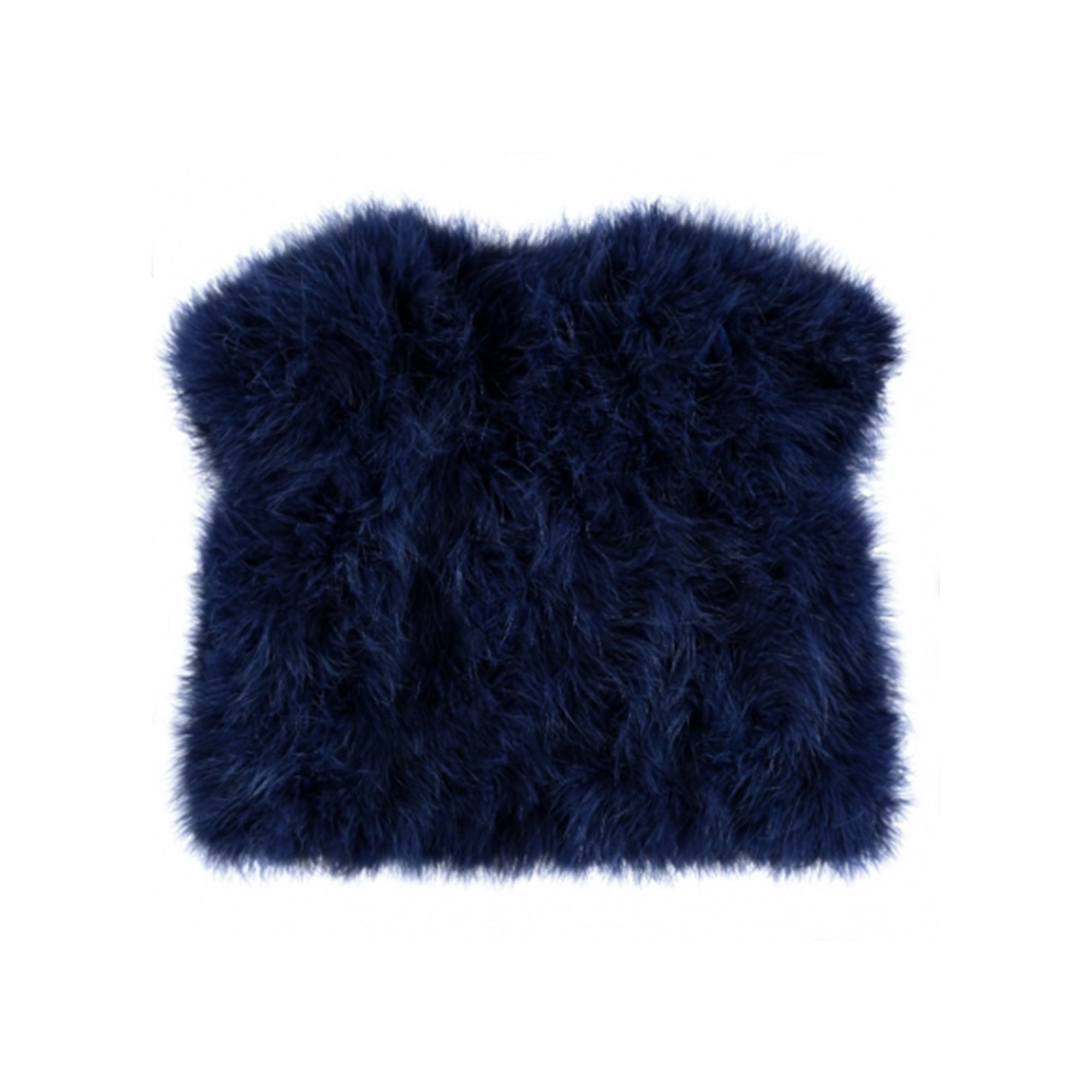 Blouson en plumes de dinde bleu marine pour fille