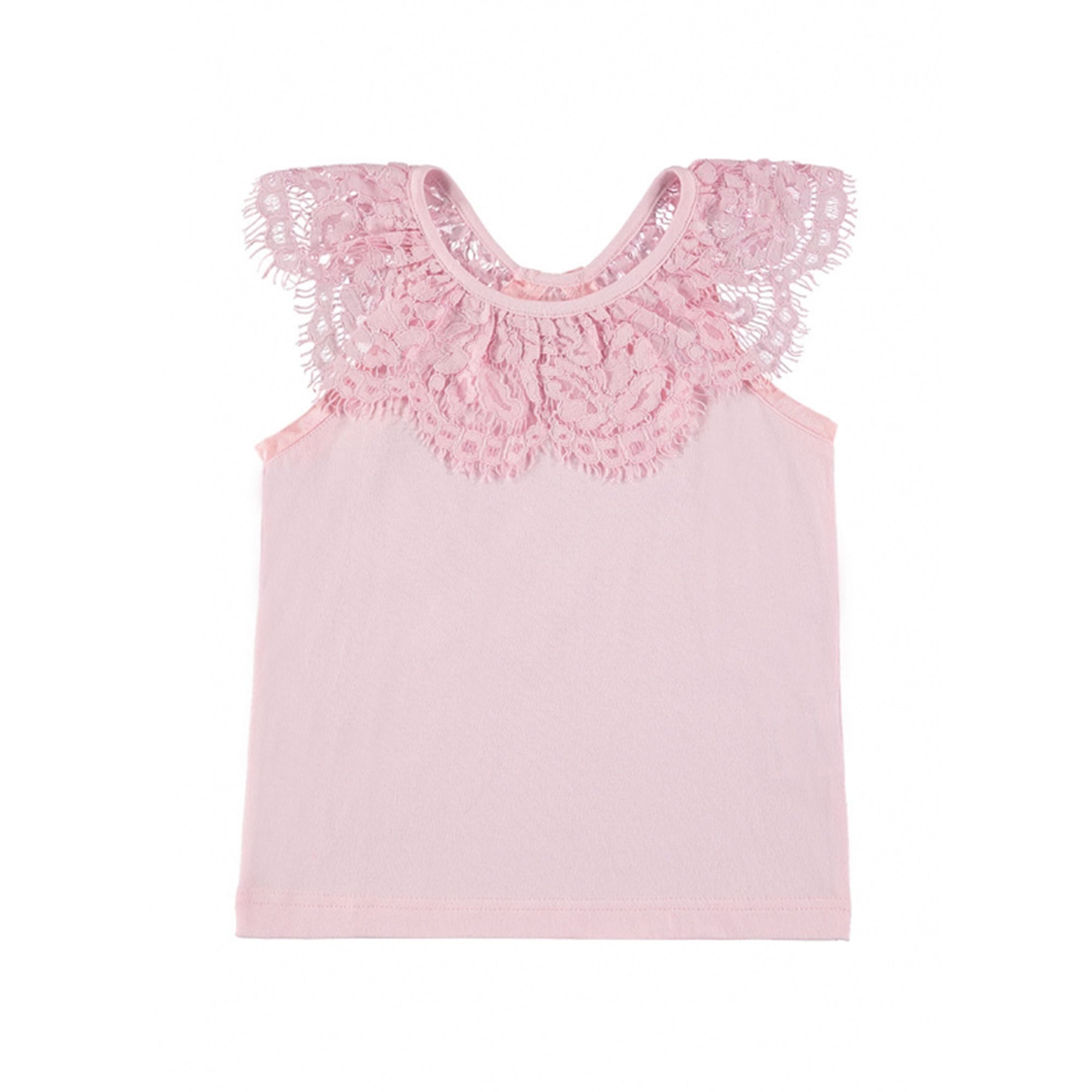 Haut en coton rose pour fille