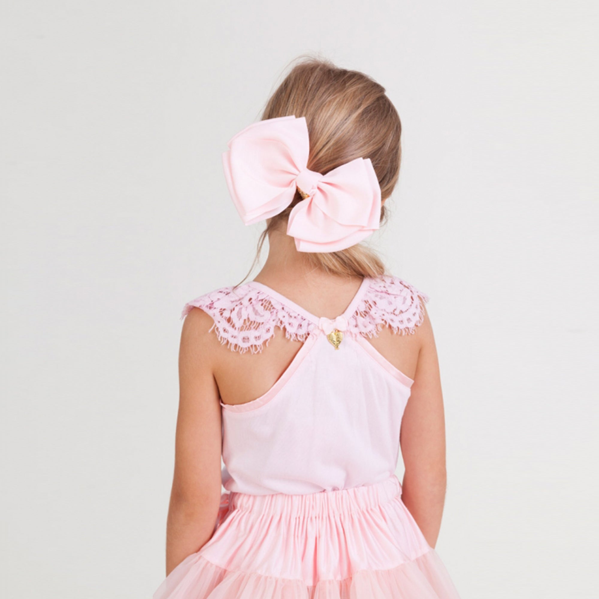 Haut en coton rose pour fille