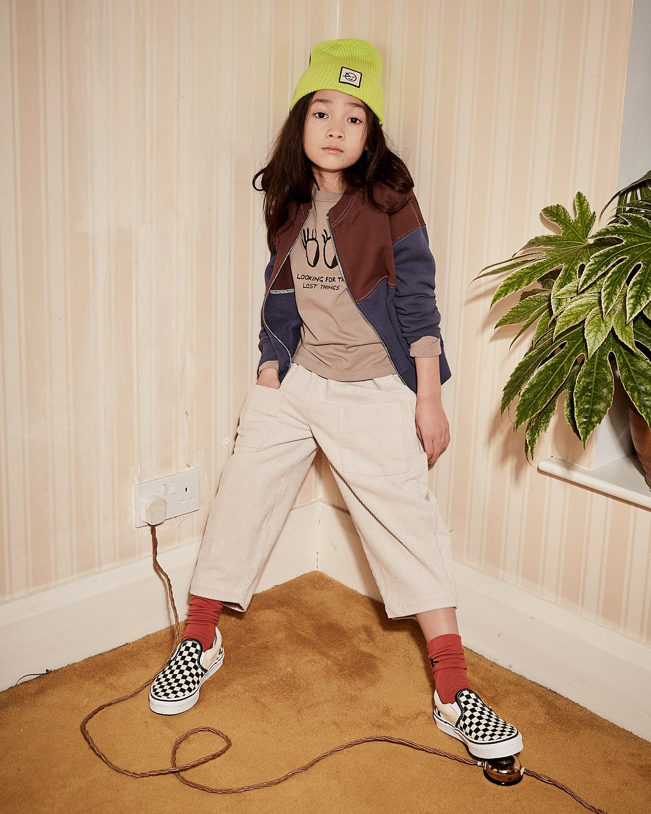 Boys & Girls Blue Cotton Zip-Up Top