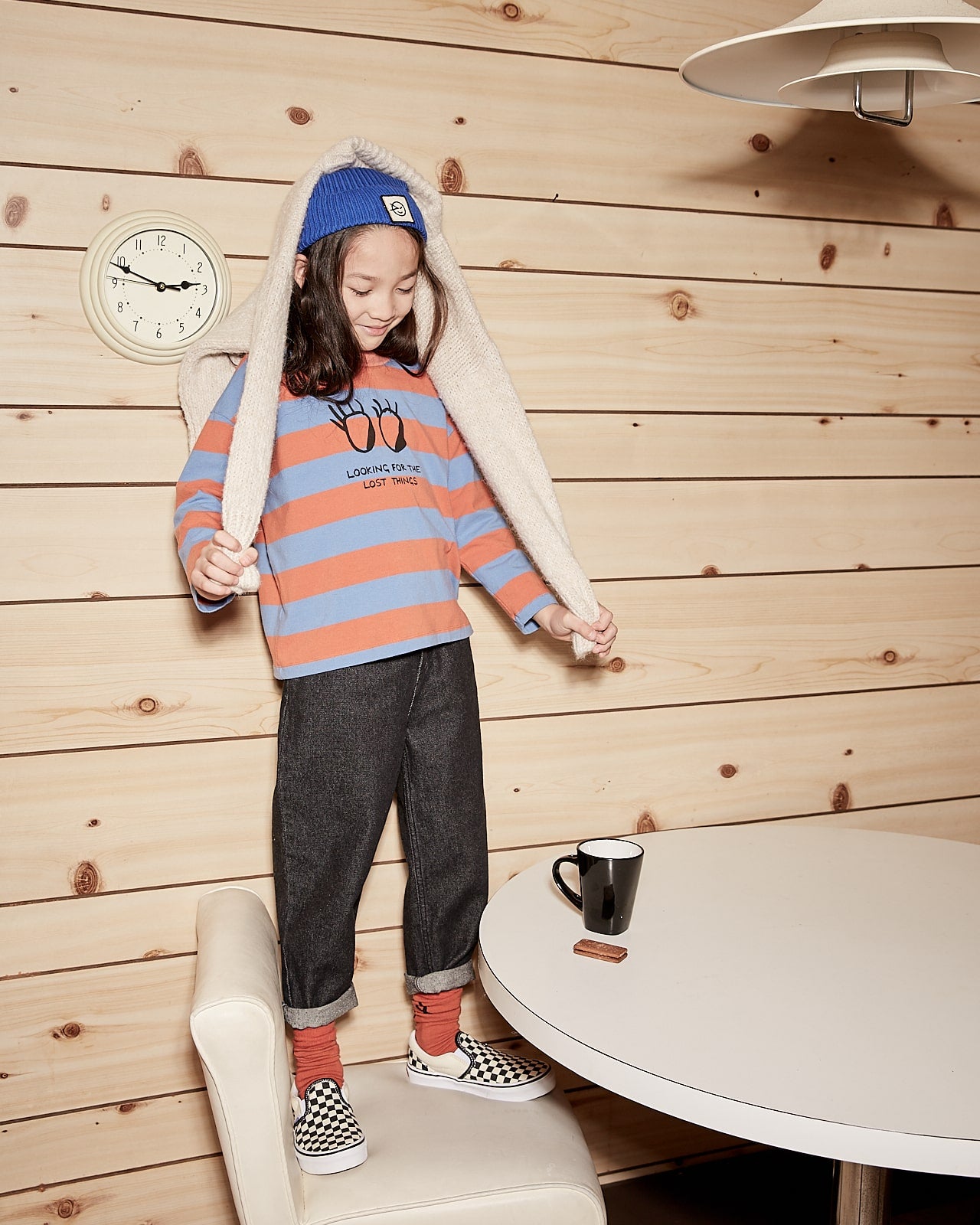 Boys & Girls Blue Cotton Hat