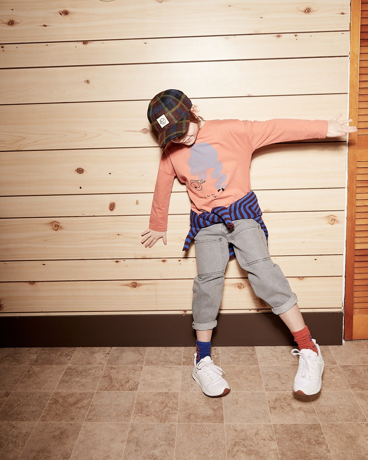 Boys & Girls Pink Printed Cotton T-Shirt