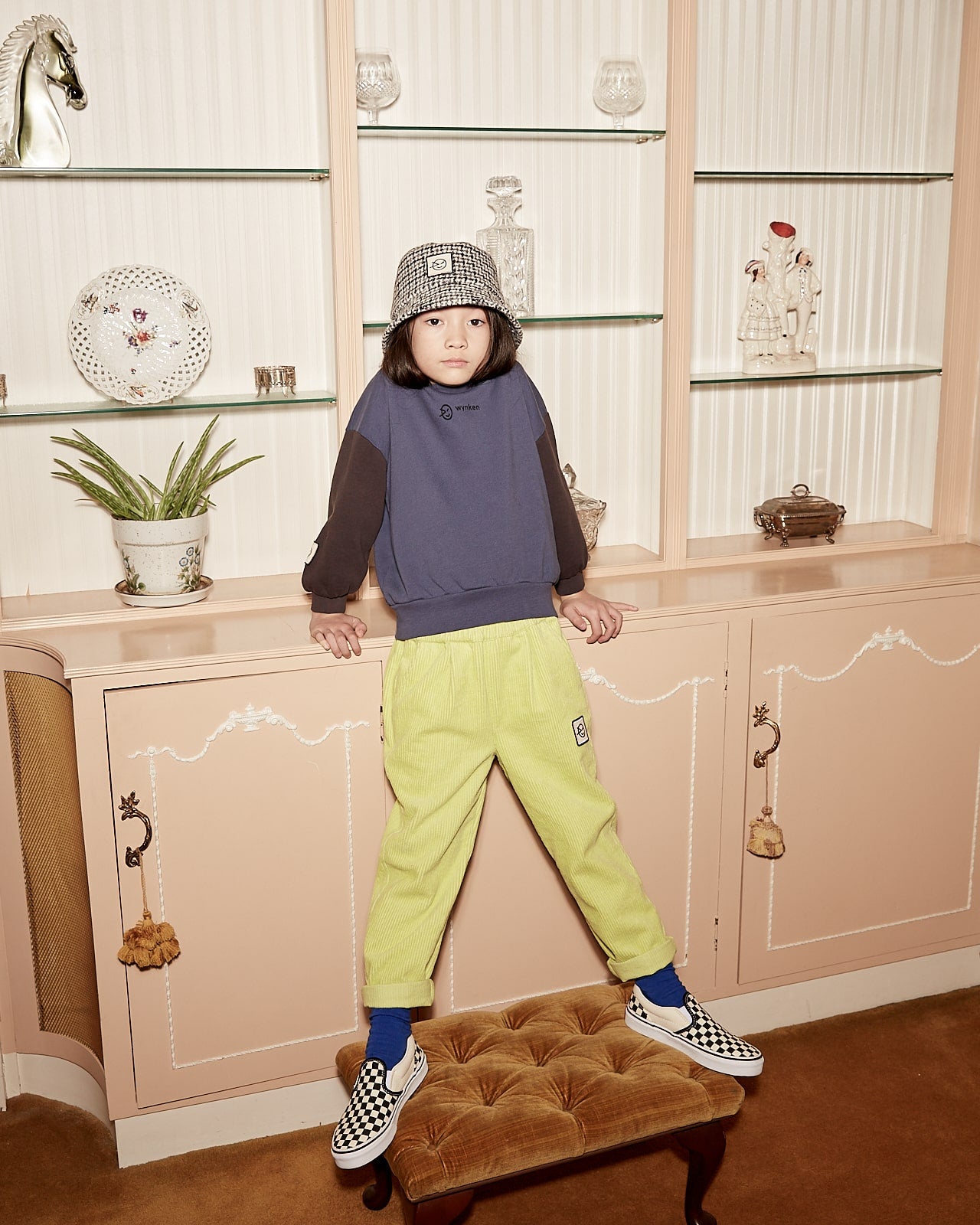 Boys & Girls Yellow Velvet Trousers