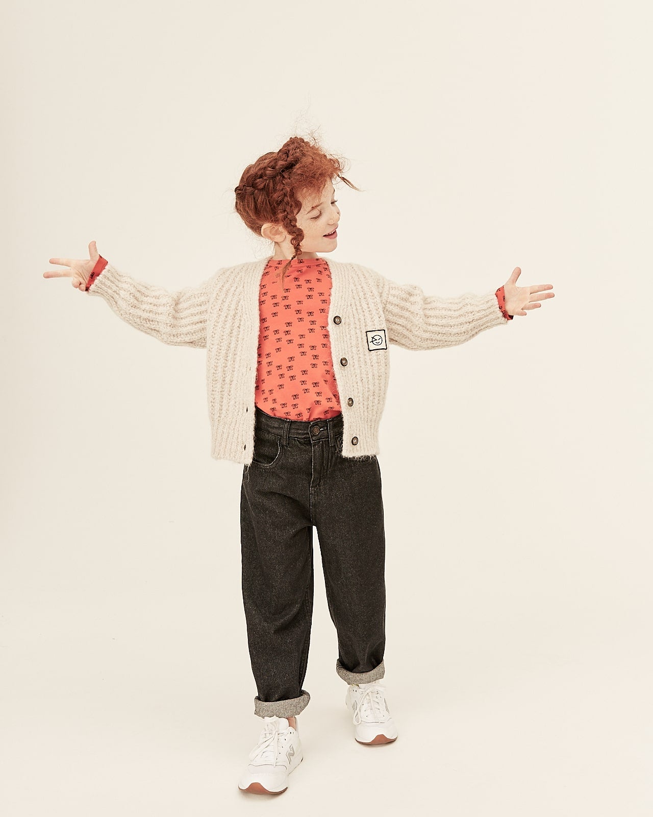 Boys & Girls Black Denim Trousers