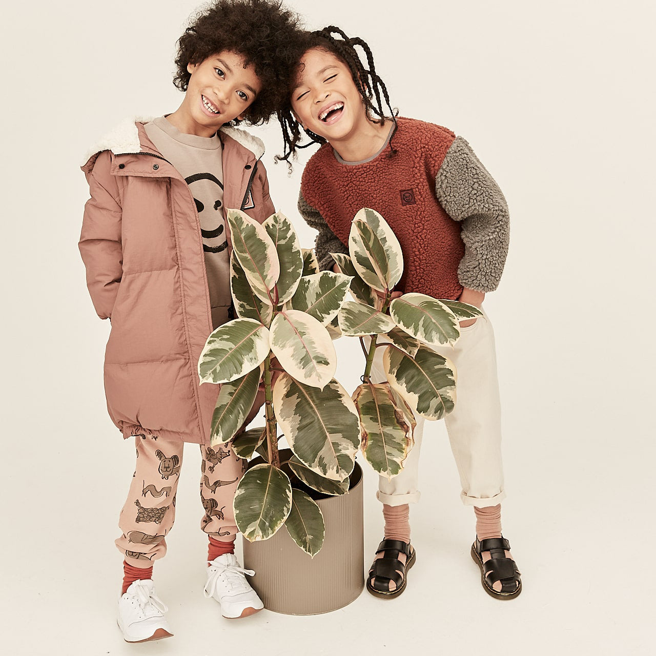 Boys & Girls Dark Pink Padded Down Coat