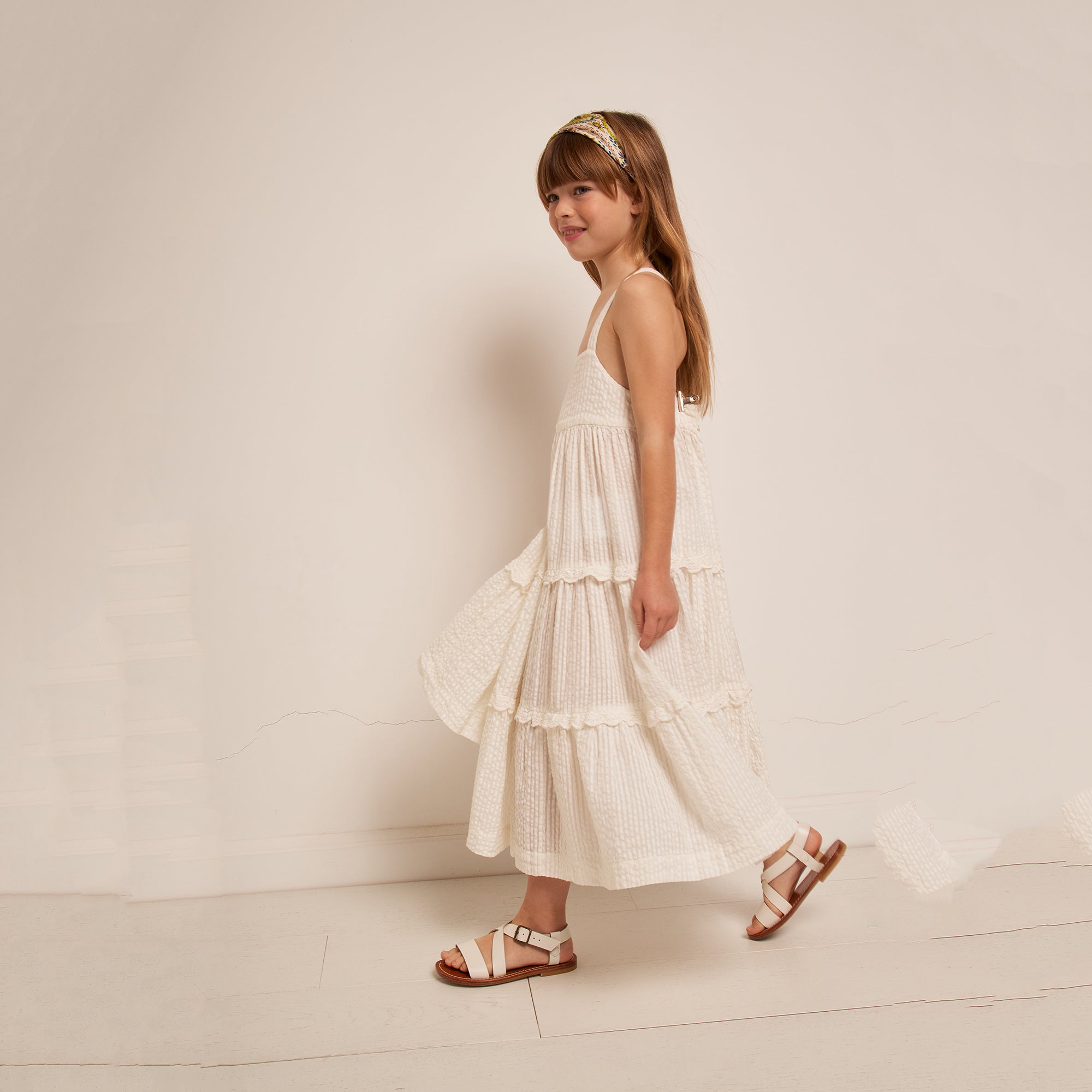Girls White Sandals