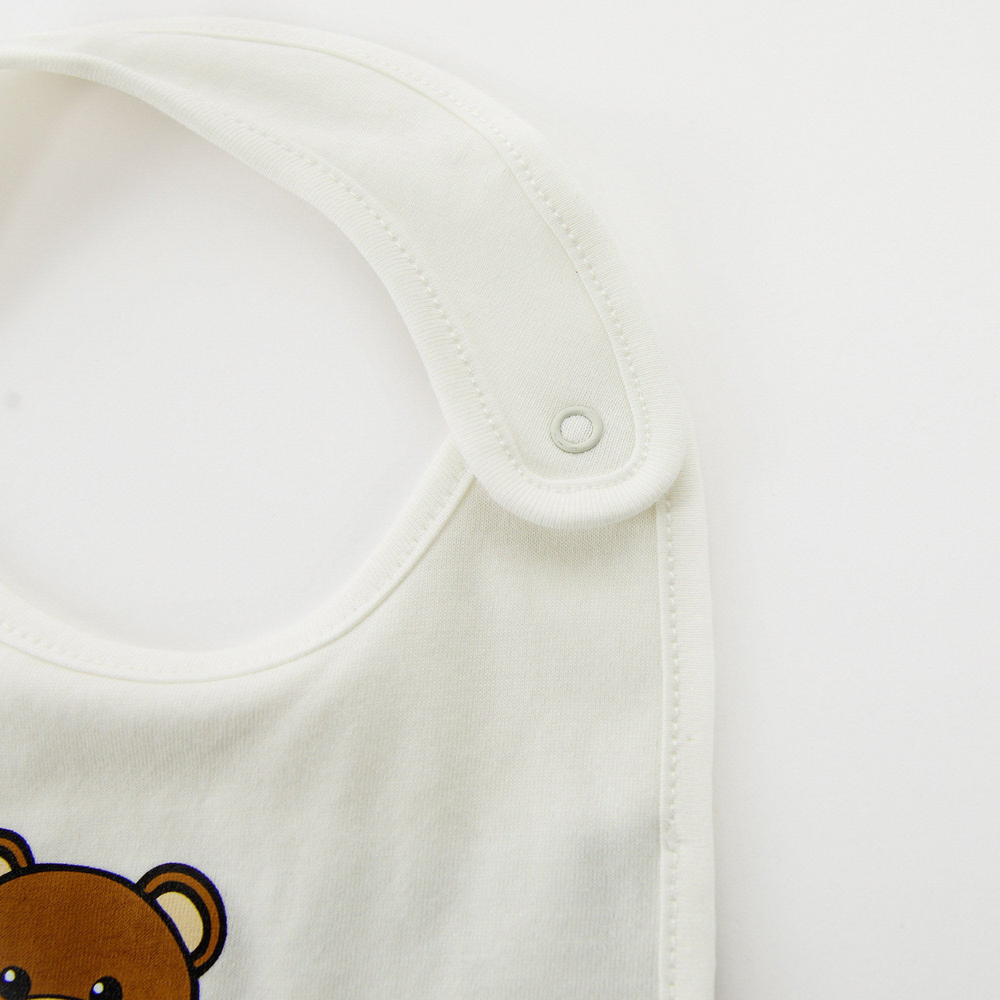 Baby Boys & Girls White Hat & Bib Set
