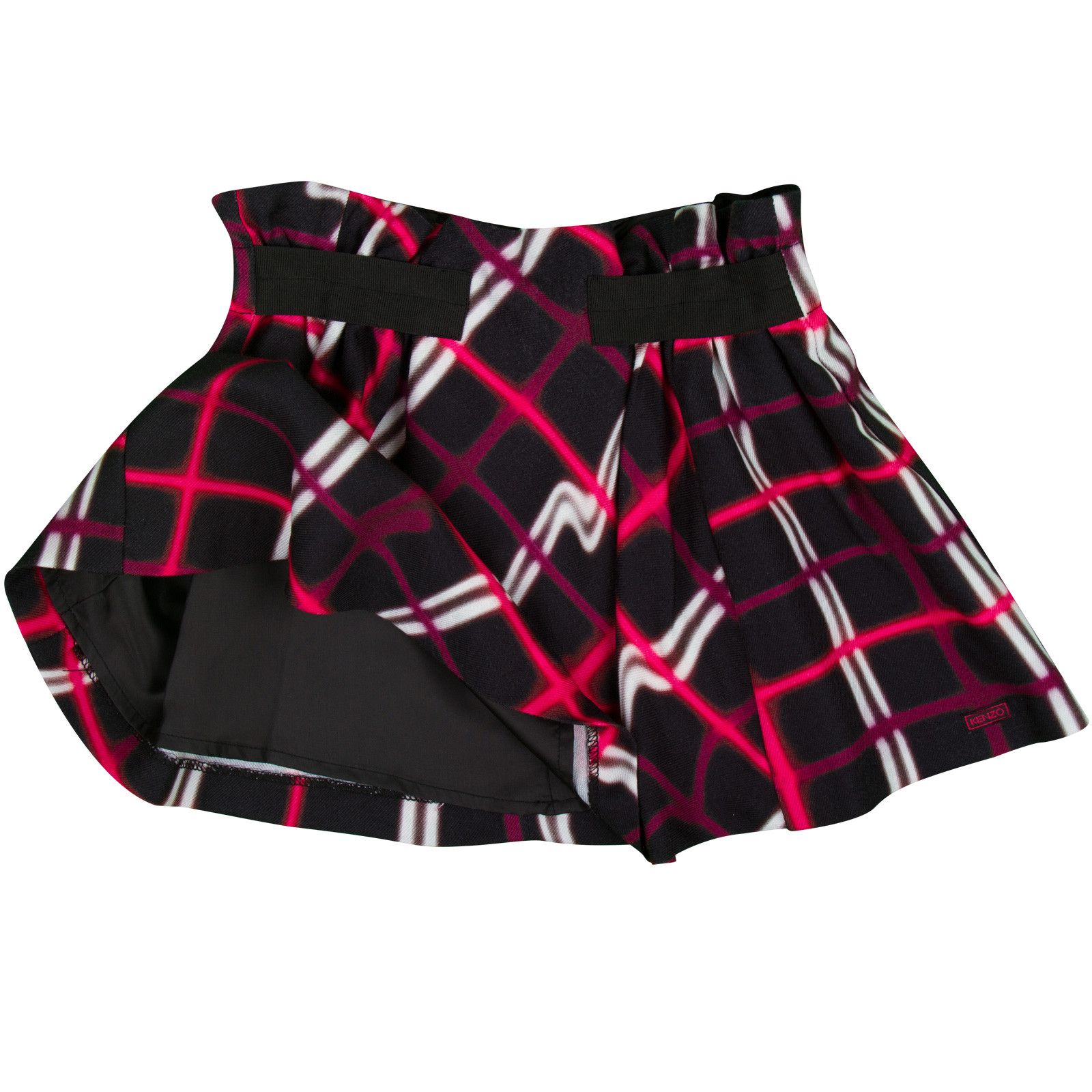 Girls Black Skirt With Red&White Check Printed - CÉMAROSE | Children's Fashion Store - 3
