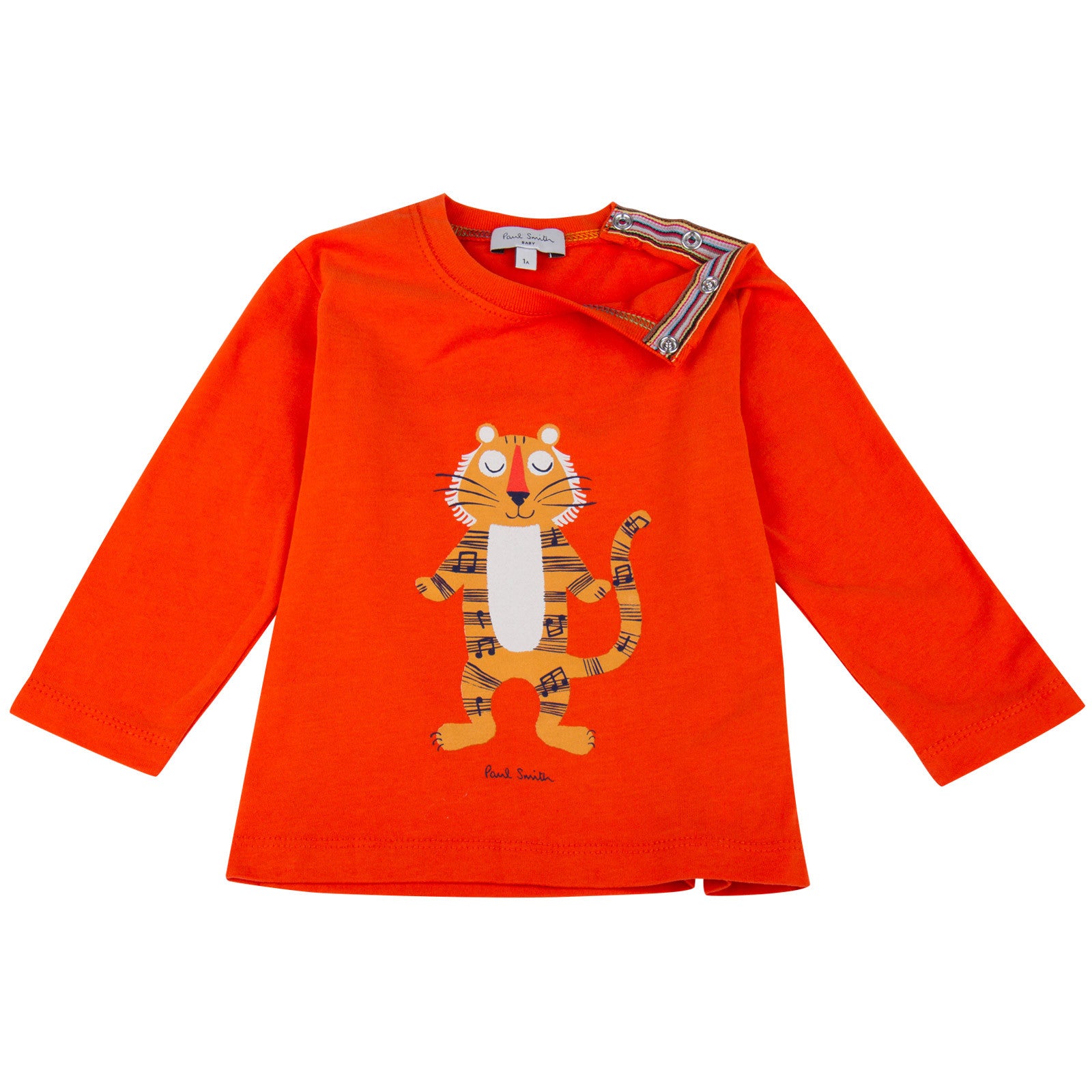 Baby Boys Orange Tiger Printed T-Shirt - CÉMAROSE | Children's Fashion Store - 3