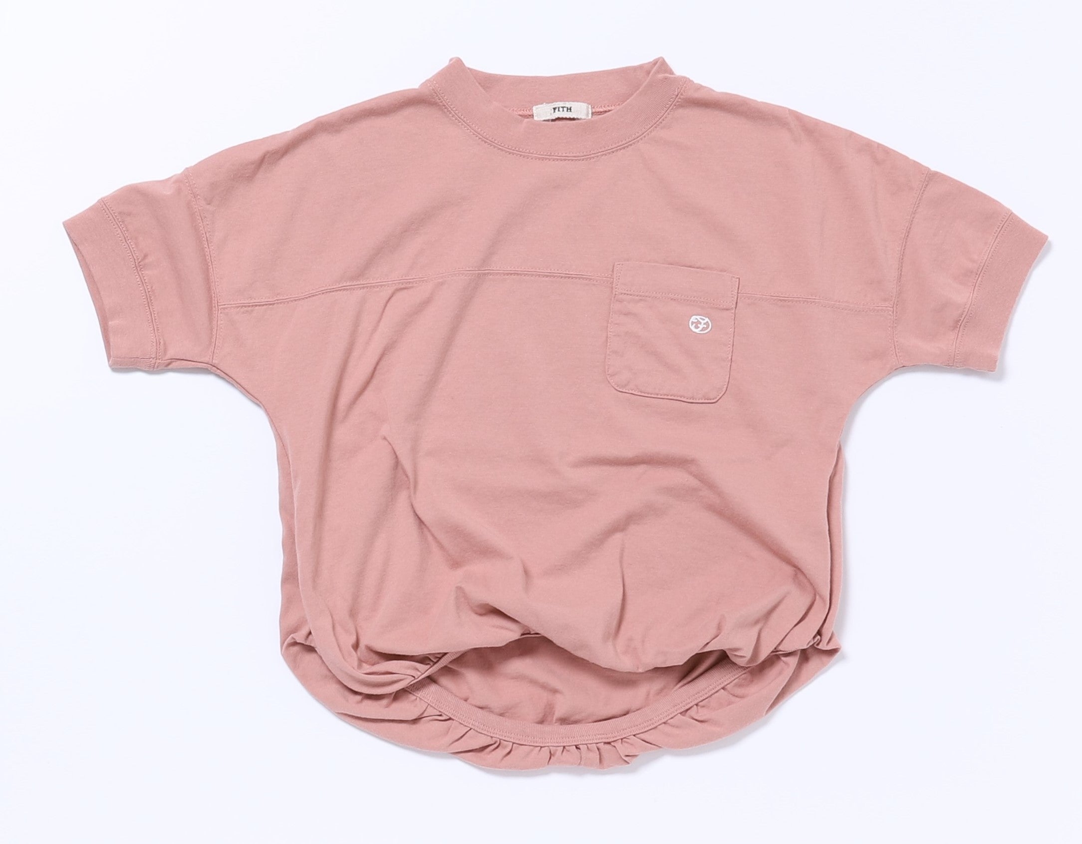T-shirt rose pour filles avec logo