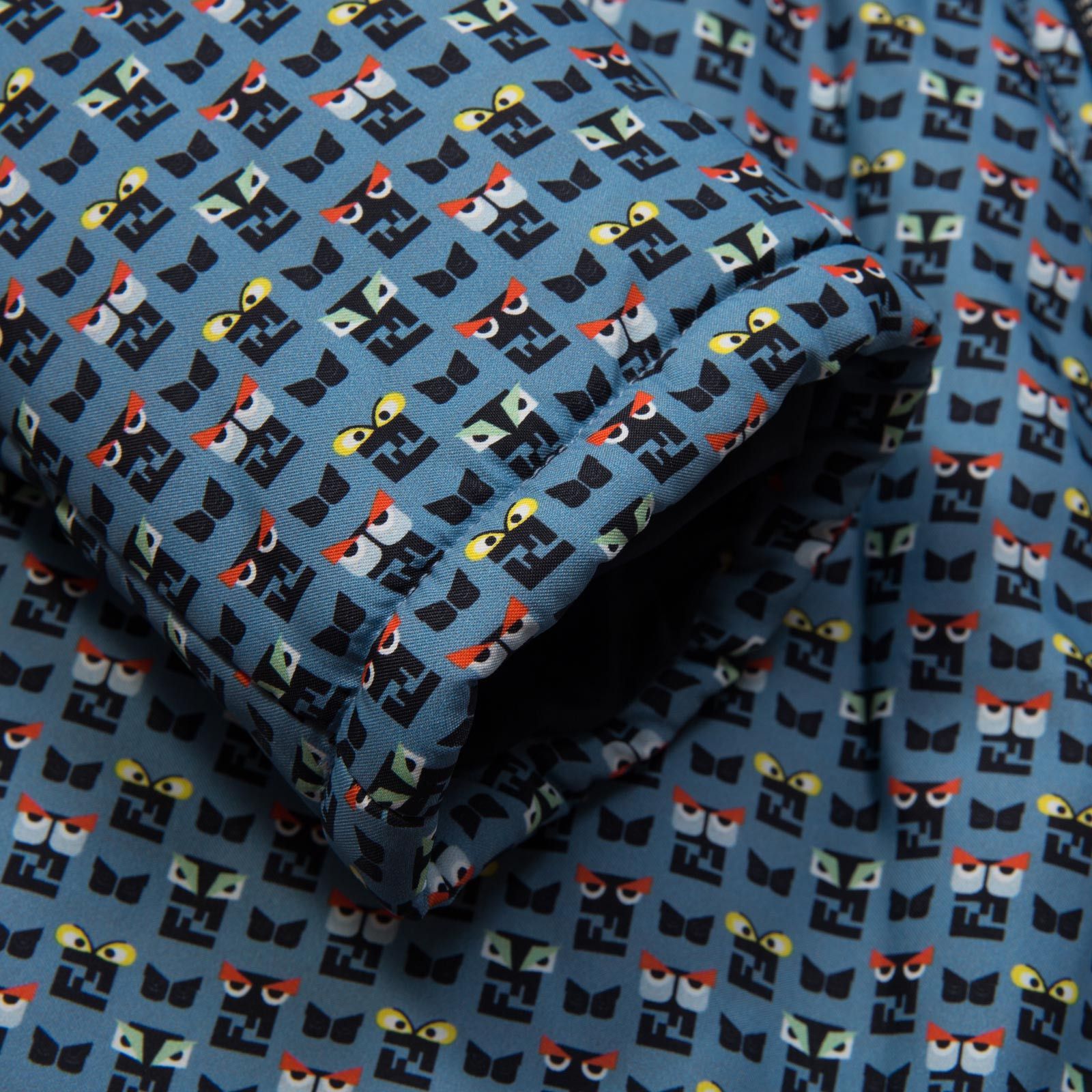 Baby Blue&Mulitcolors 'FF Monster' Printed Jacket - CÉMAROSE | Children's Fashion Store - 4