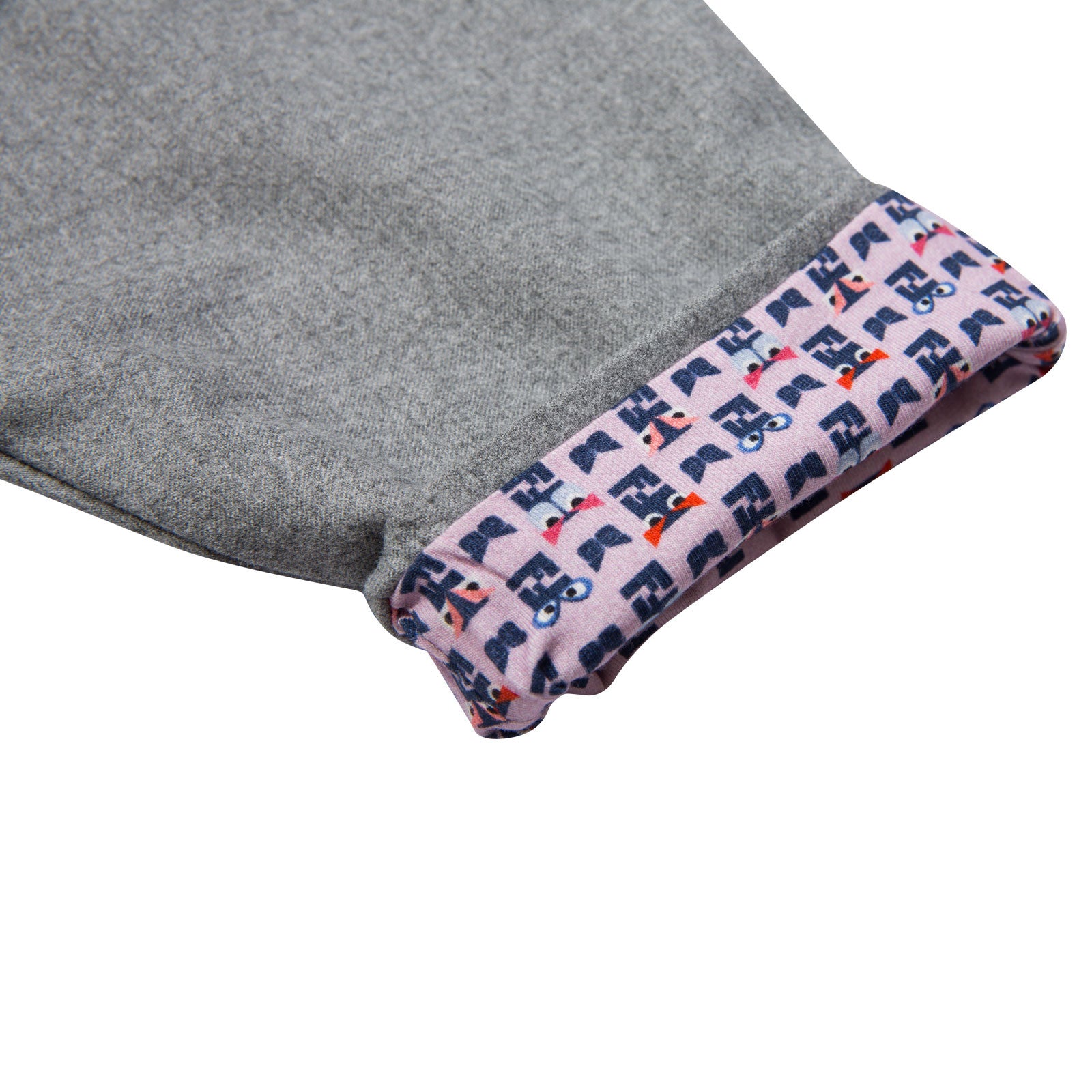 Baby Boys Grey Monster Printed Turn Ups Trousers - CÉMAROSE | Children's Fashion Store - 3