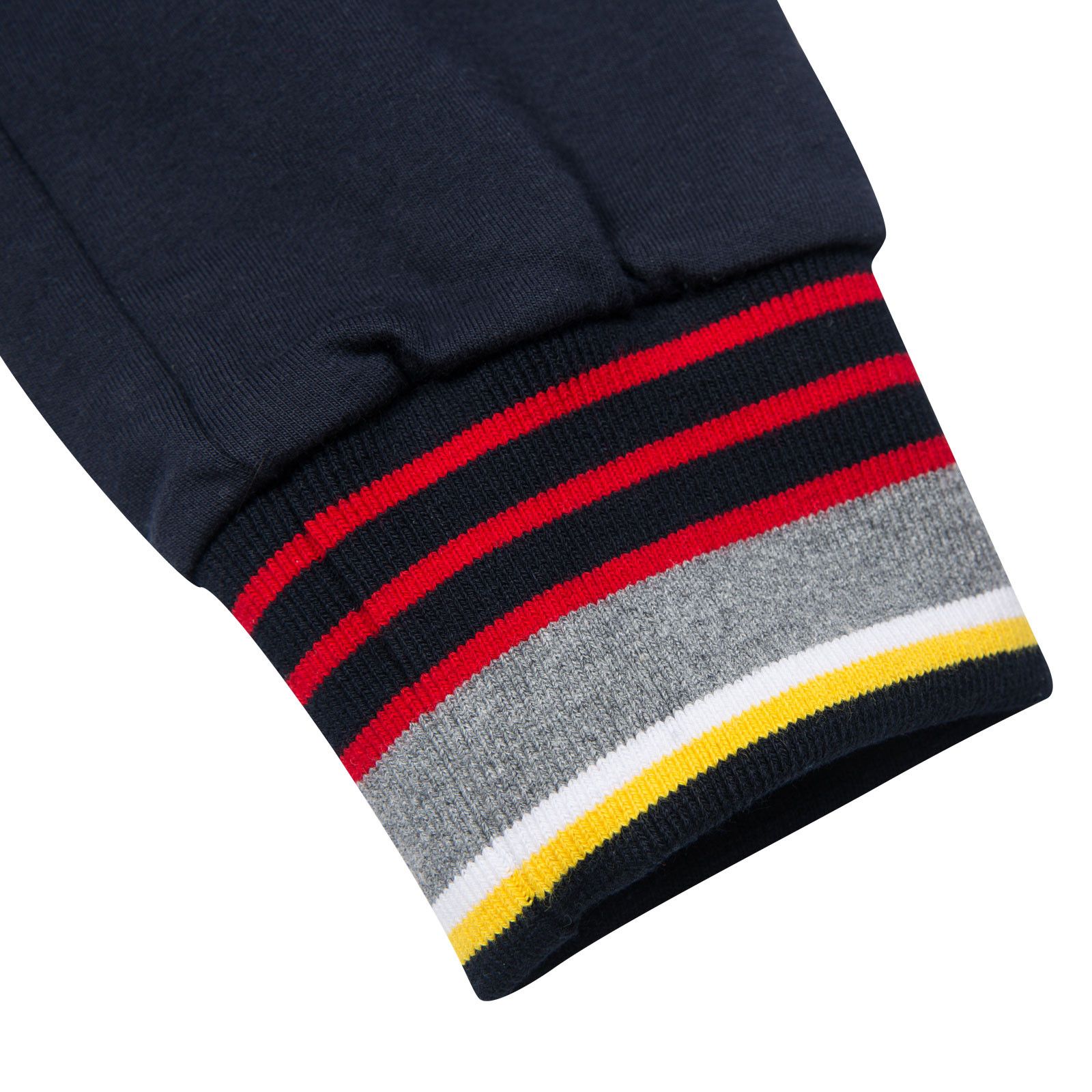 Boys Blue Tracksuit Trousers With Striped Leg Cuffs - CÉMAROSE | Children's Fashion Store - 4