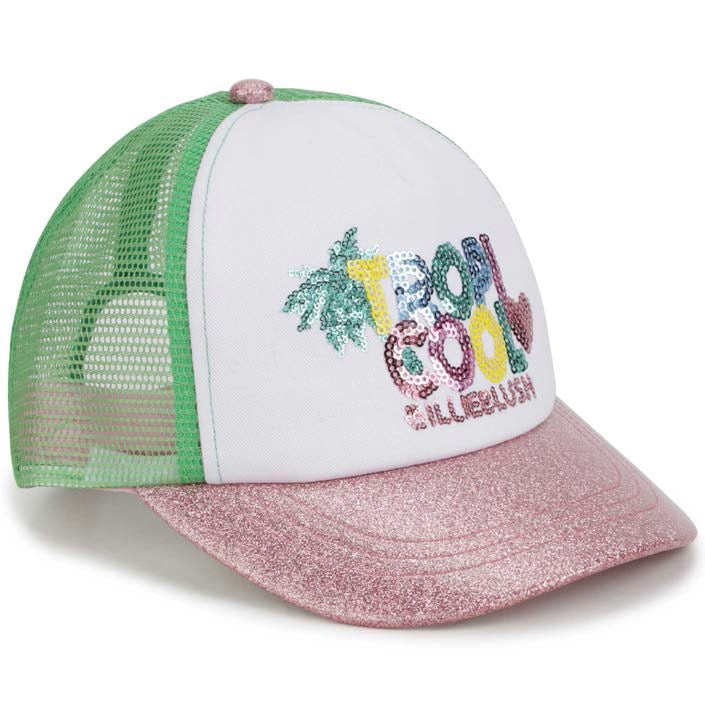 Girls Green Sun Cap