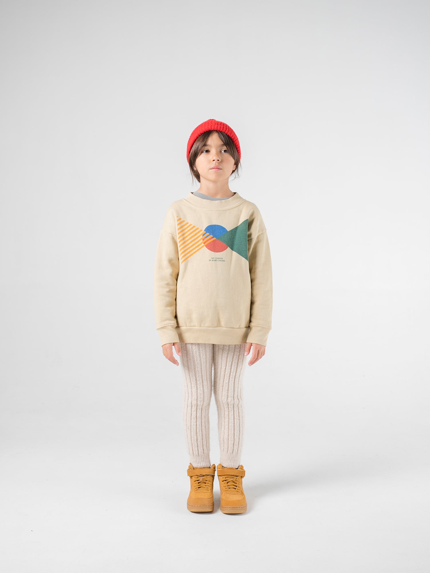 Boys & Girls Camel Cotton Sweatshirt