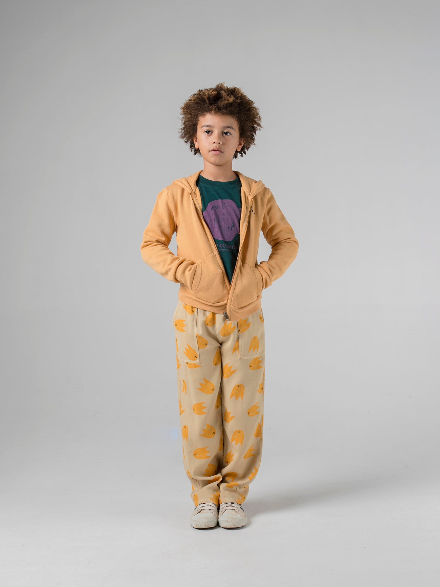 Boys & Girls Camel Stardust Hooded Sweatshirt