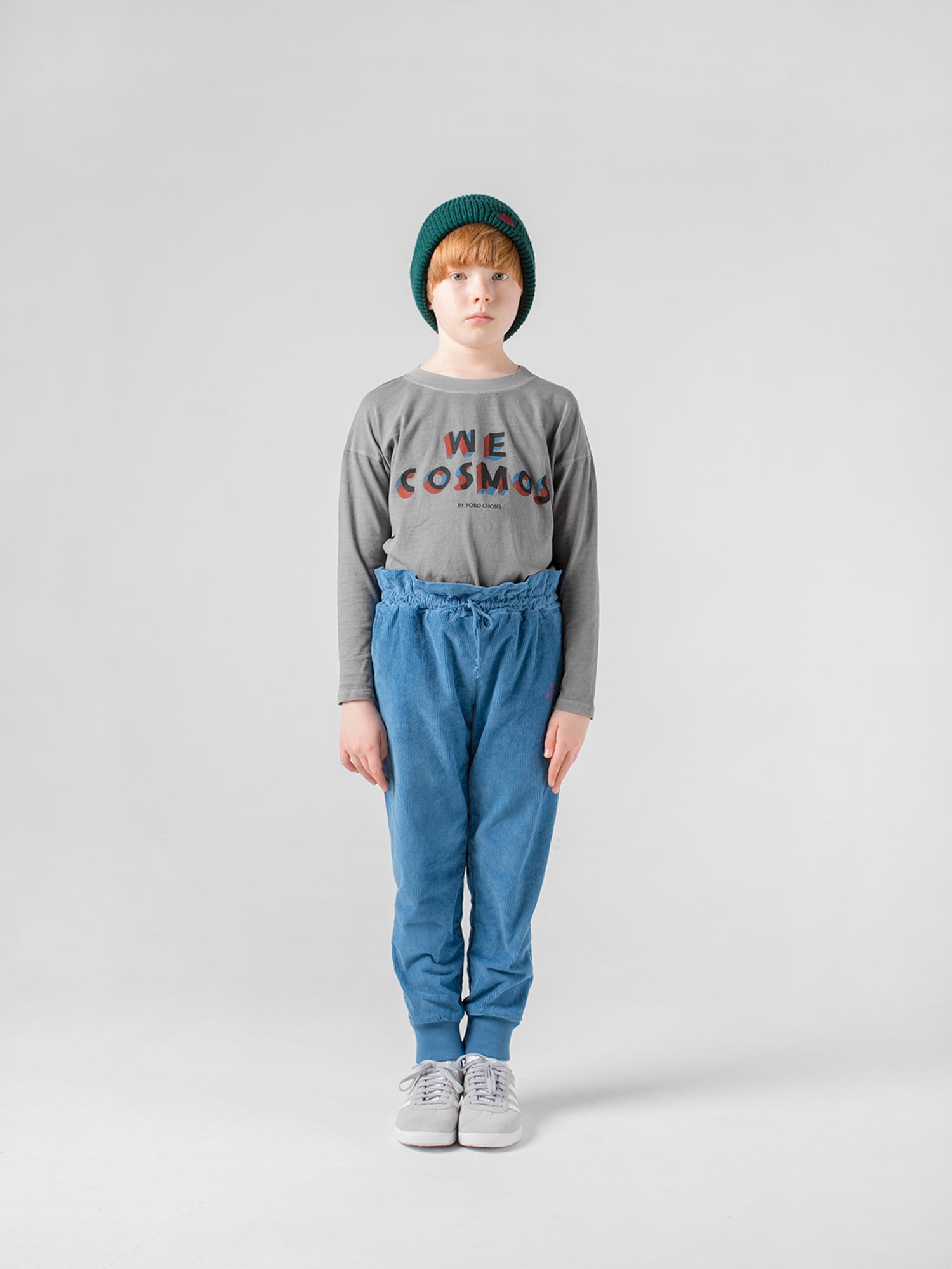 Boys Blue Flag Baggy Trousers