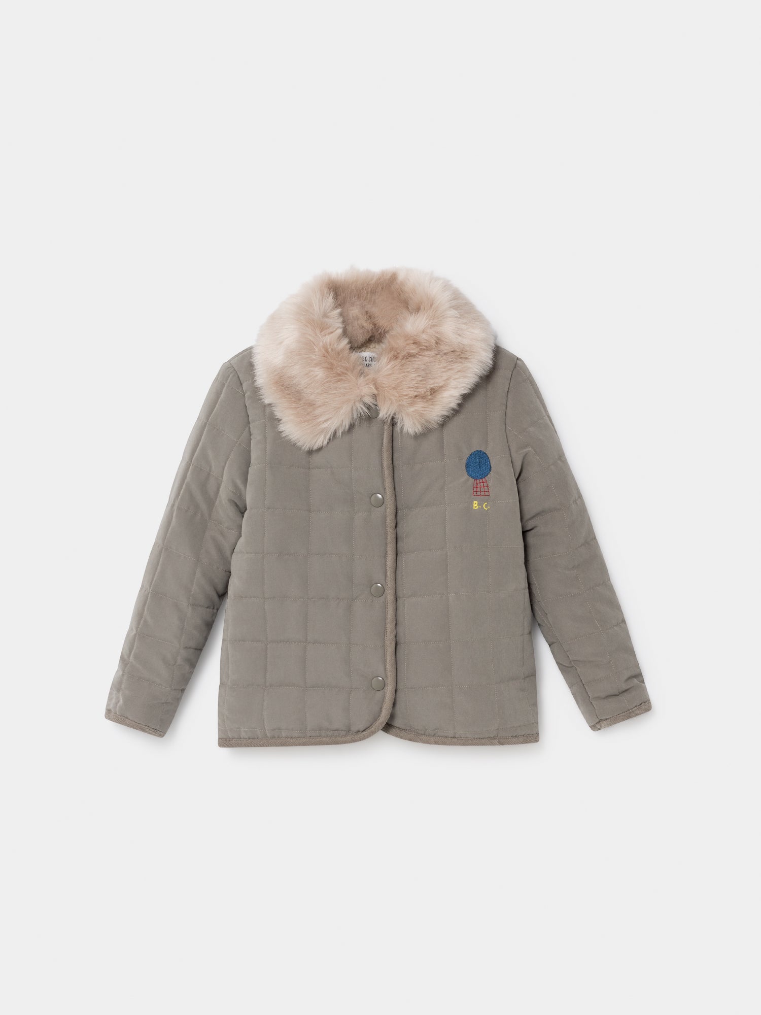 Boys & Girls Grey Volcano Quilted Jacket
