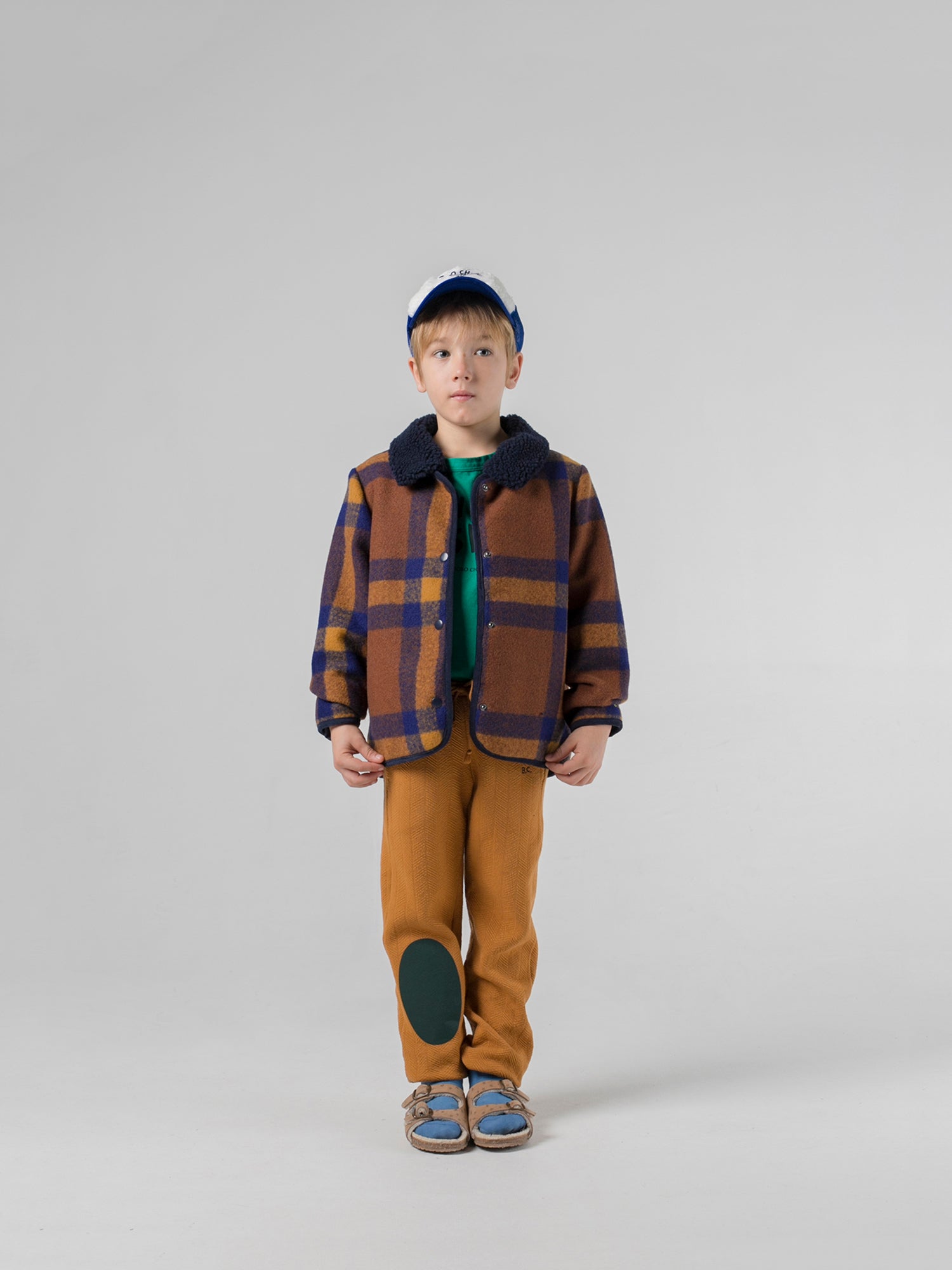 Boys & Girls Camel Check Jacket