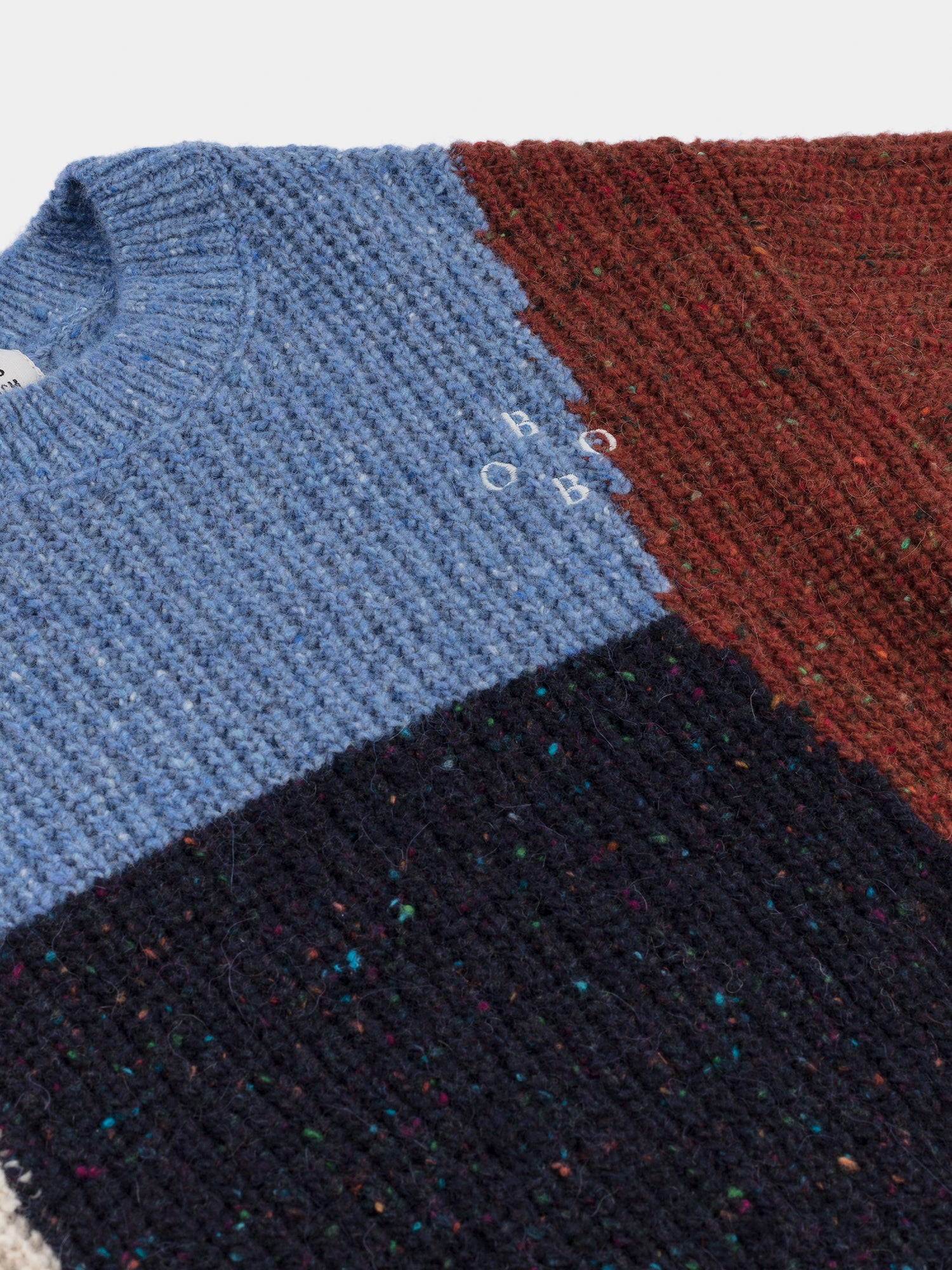 Girls Multicolor Block Sweater