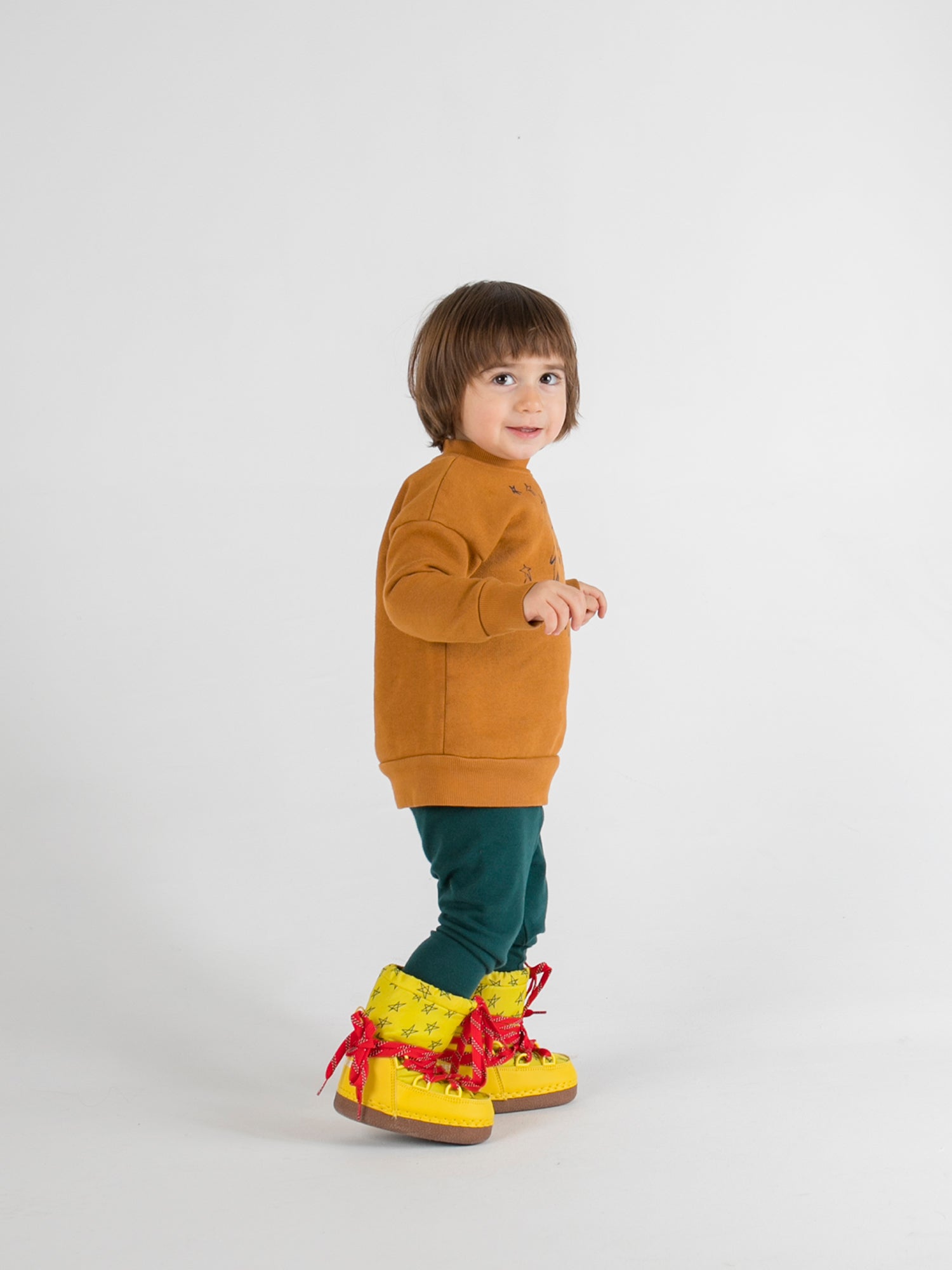 Baby Boys & Girls Green Starchild Cotton Leggings