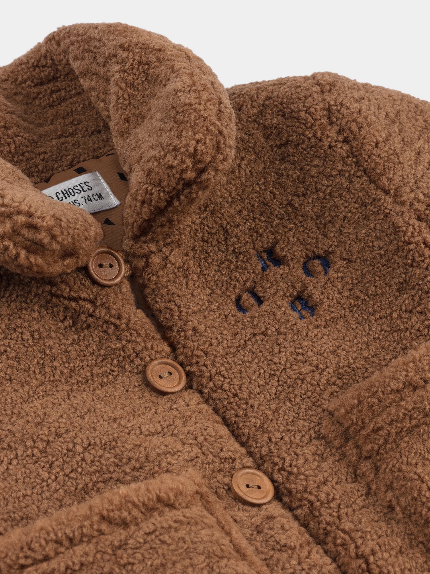 Baby Boys Camel Sheepskin Jacket