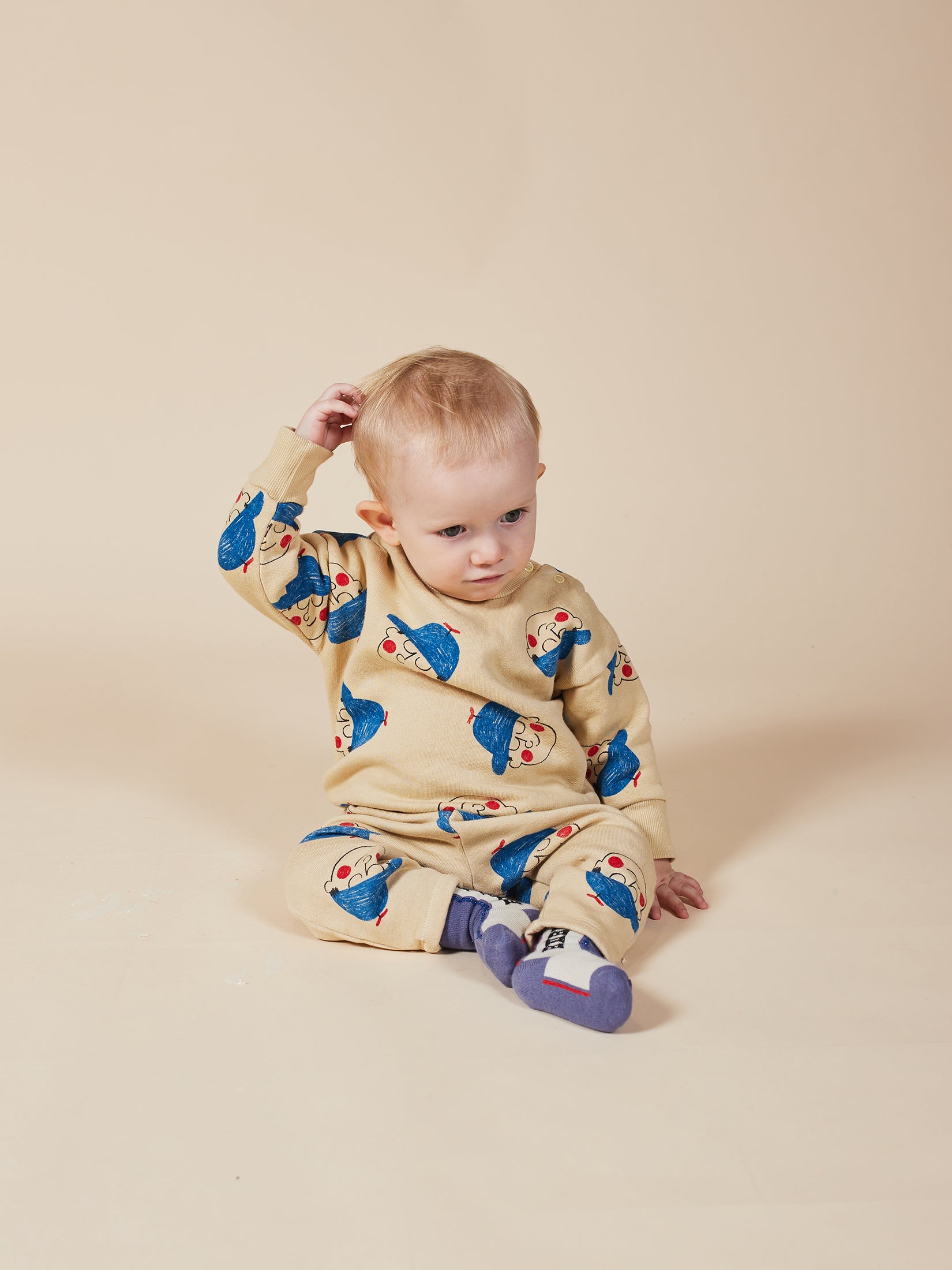 Baby Boys Brown Rice Organic Cotton Sweatshirt