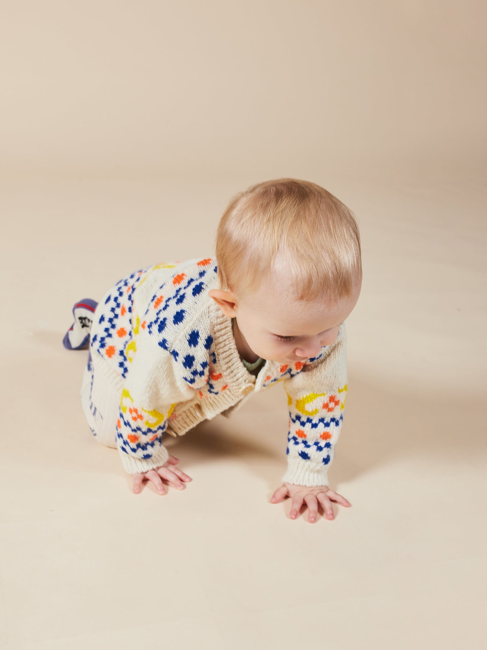 Baby Boys Brown Rice Cardigan
