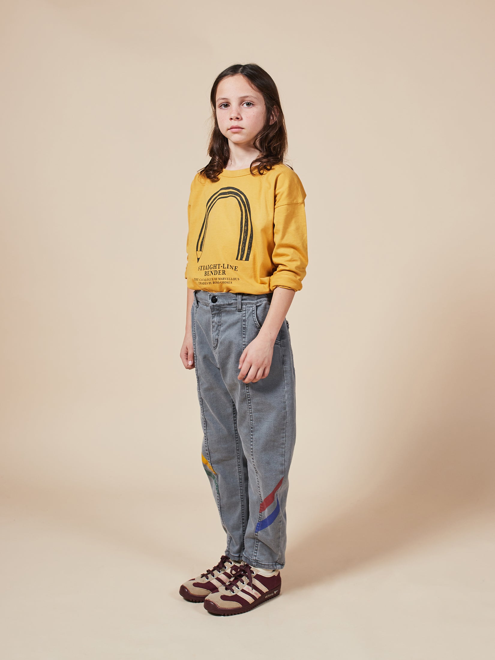 Boys Sunflower Straight Line Bender Organic Cotton T-Shirt