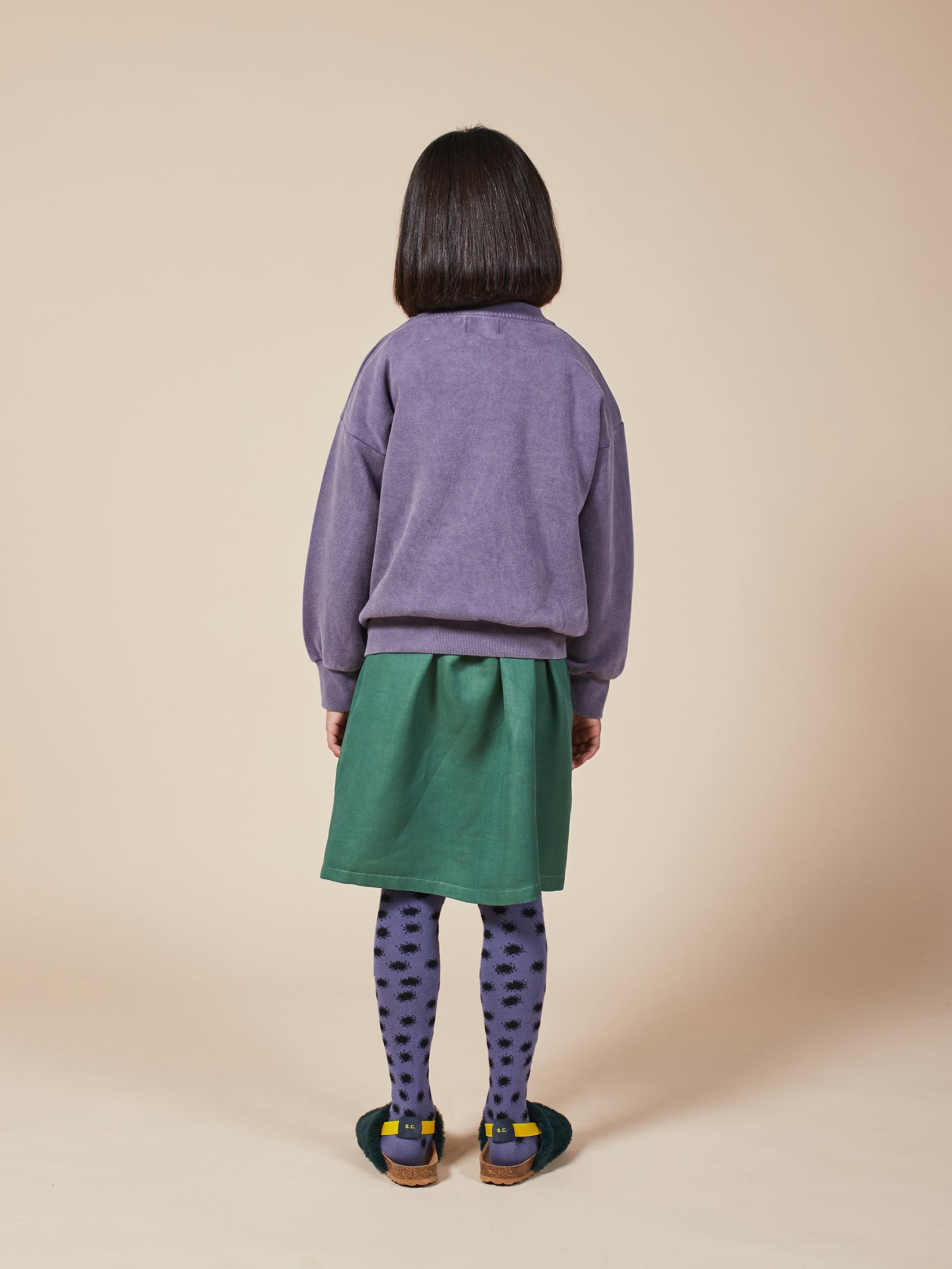 Boys Grape Compote Lucky Star Organic Cotton Sweatshirt