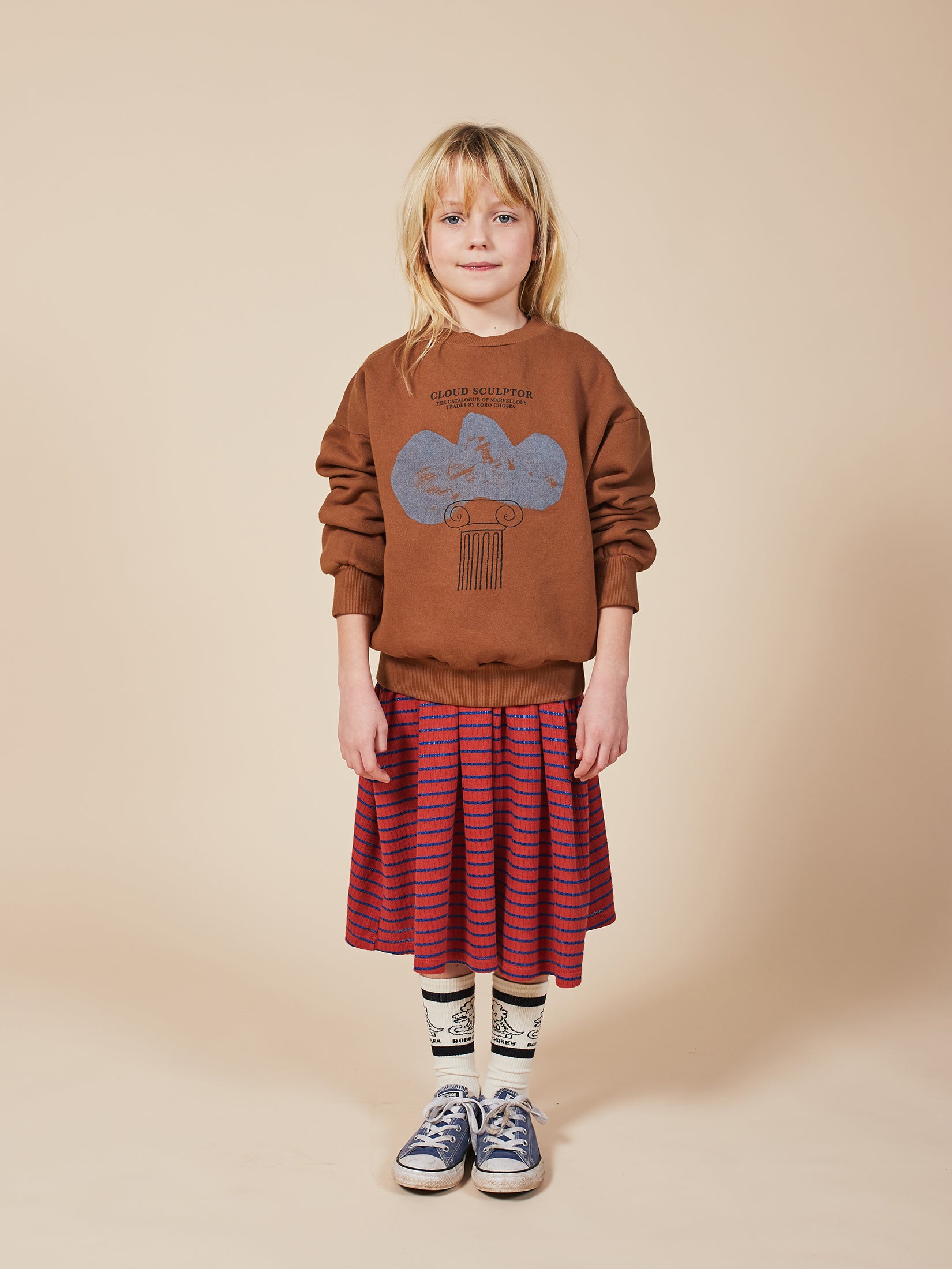 Boys Caramel Cafe Cloud Organic Cotton Sweatshirt