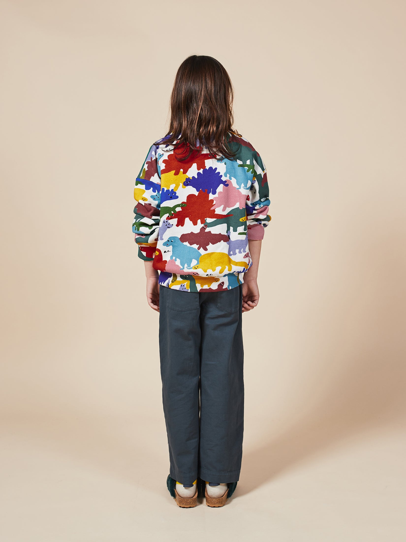 Boys Pristine Dinos Organic Cotton Sweatshirt